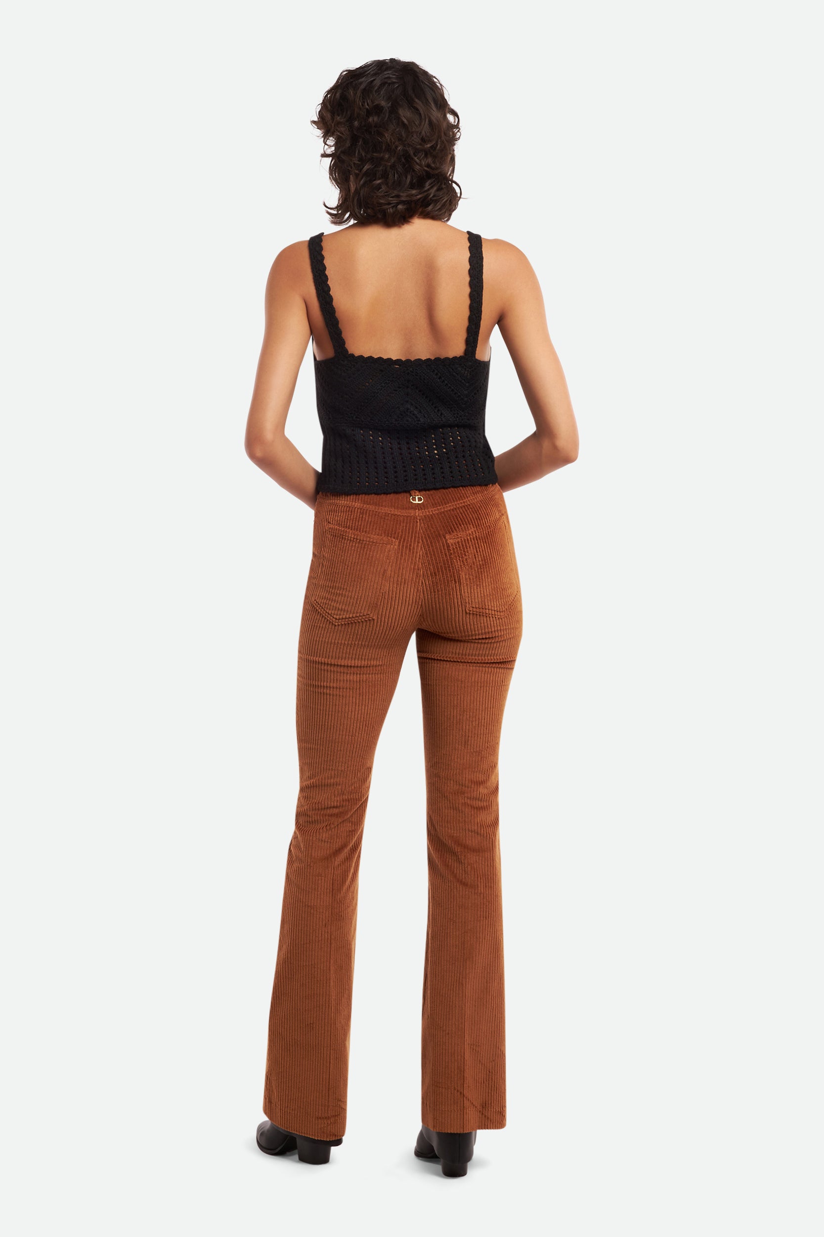 Pinko Top Crochet Nero