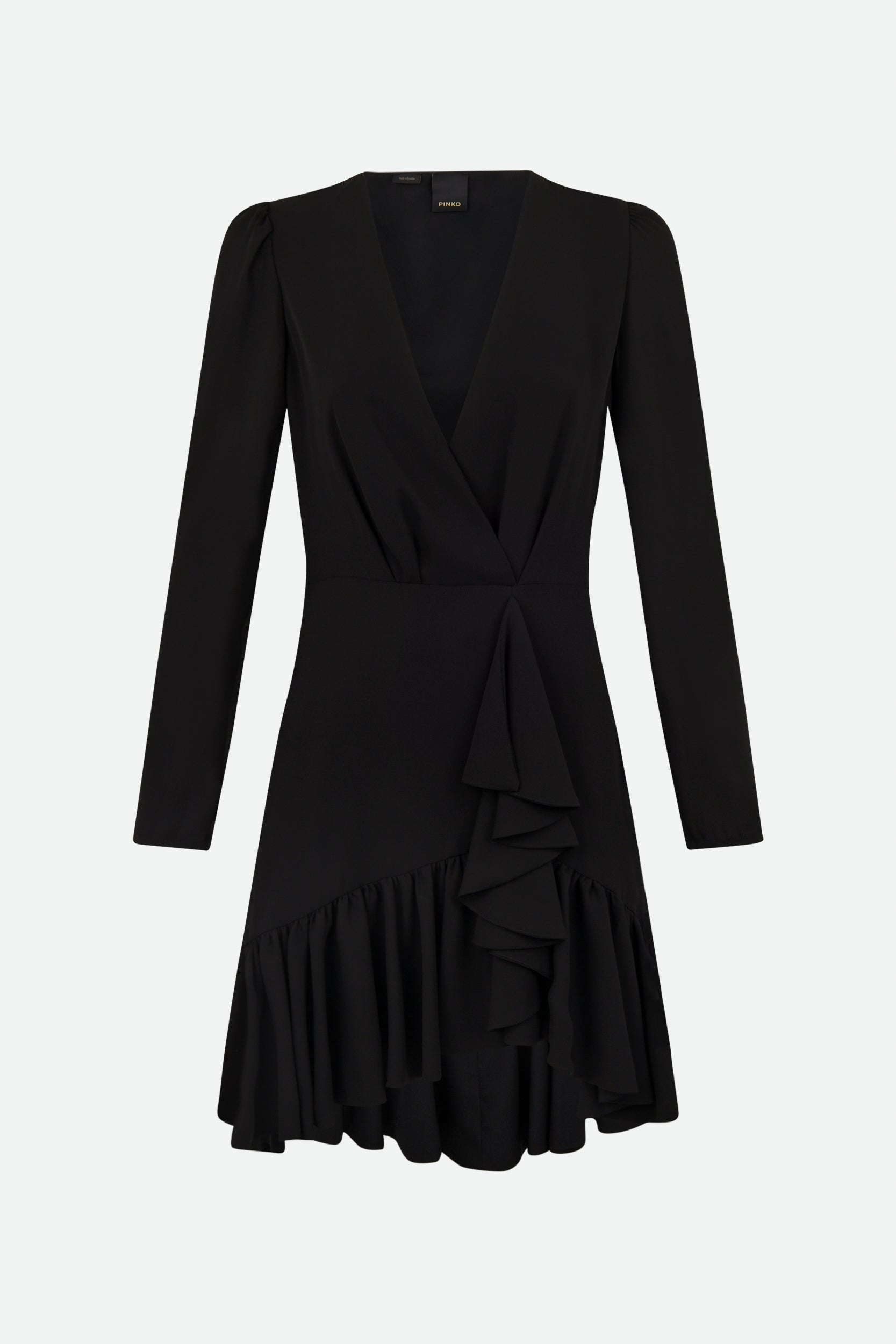 Pinko Black Wrap Dress