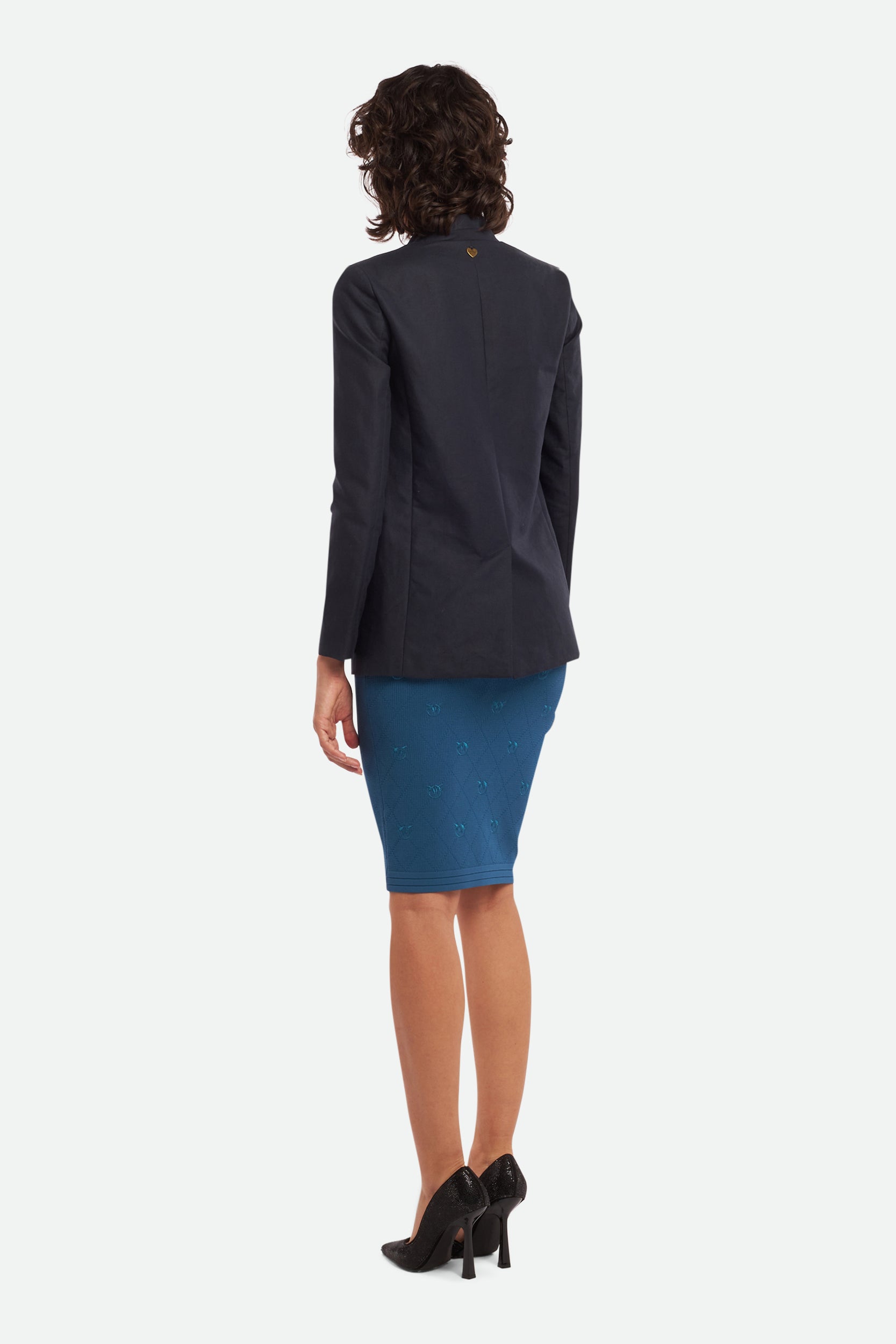 Pinko Longuette Jacquard Blue