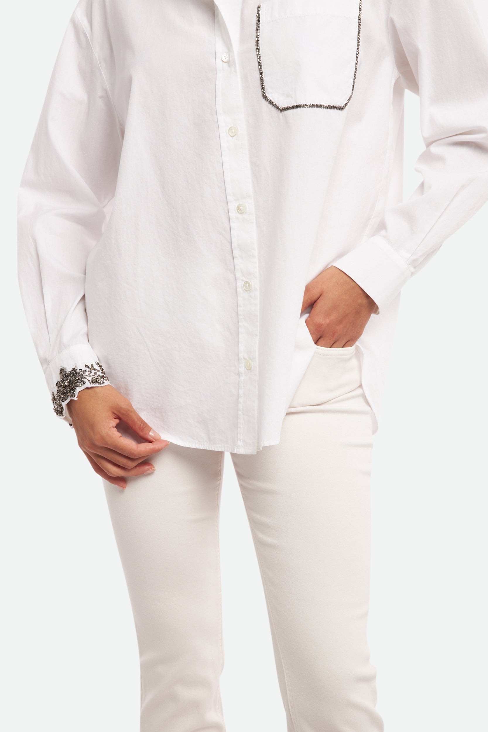 Pinko White Cigarette Pants