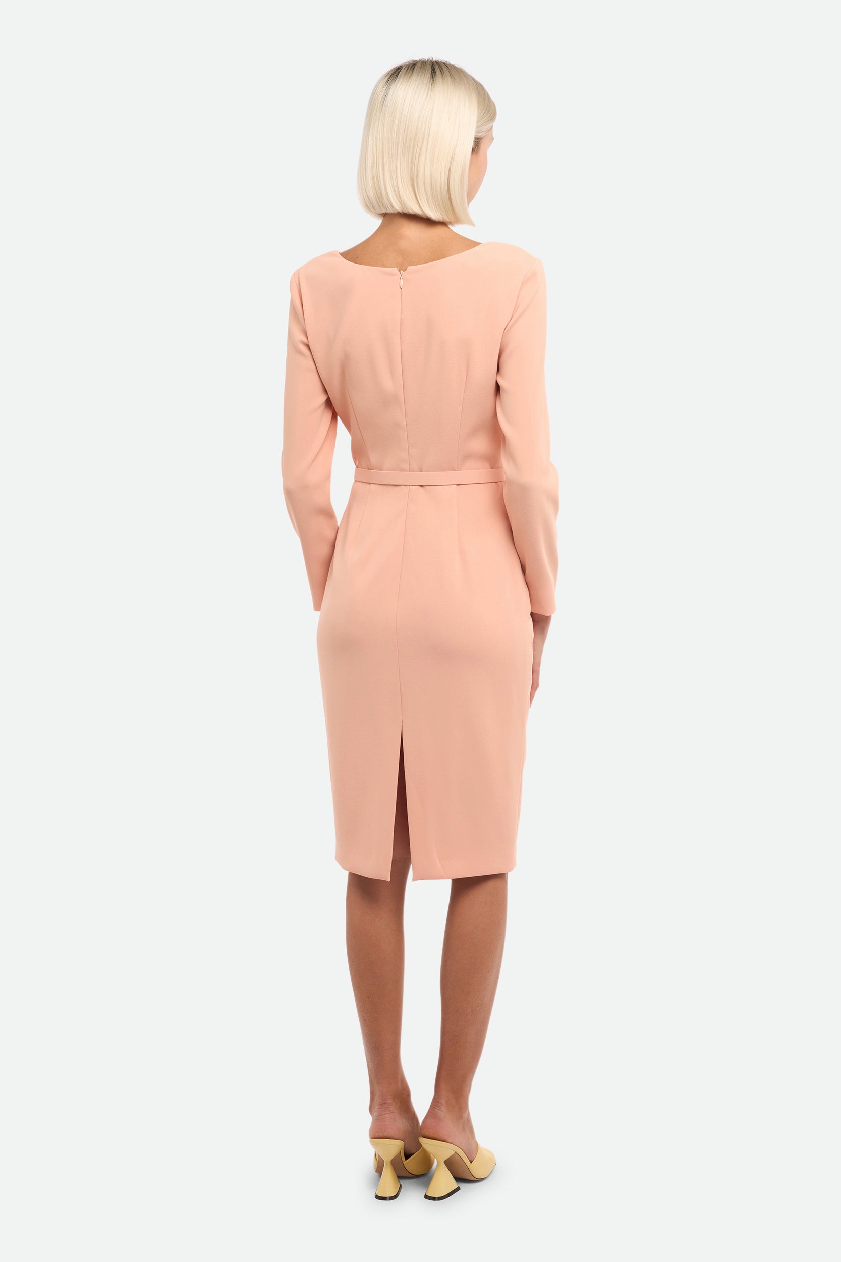 Powder Pink Midi Dress