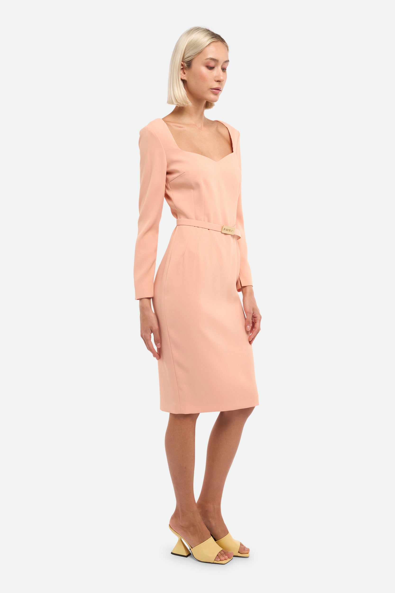 Powder Pink Midi Dress