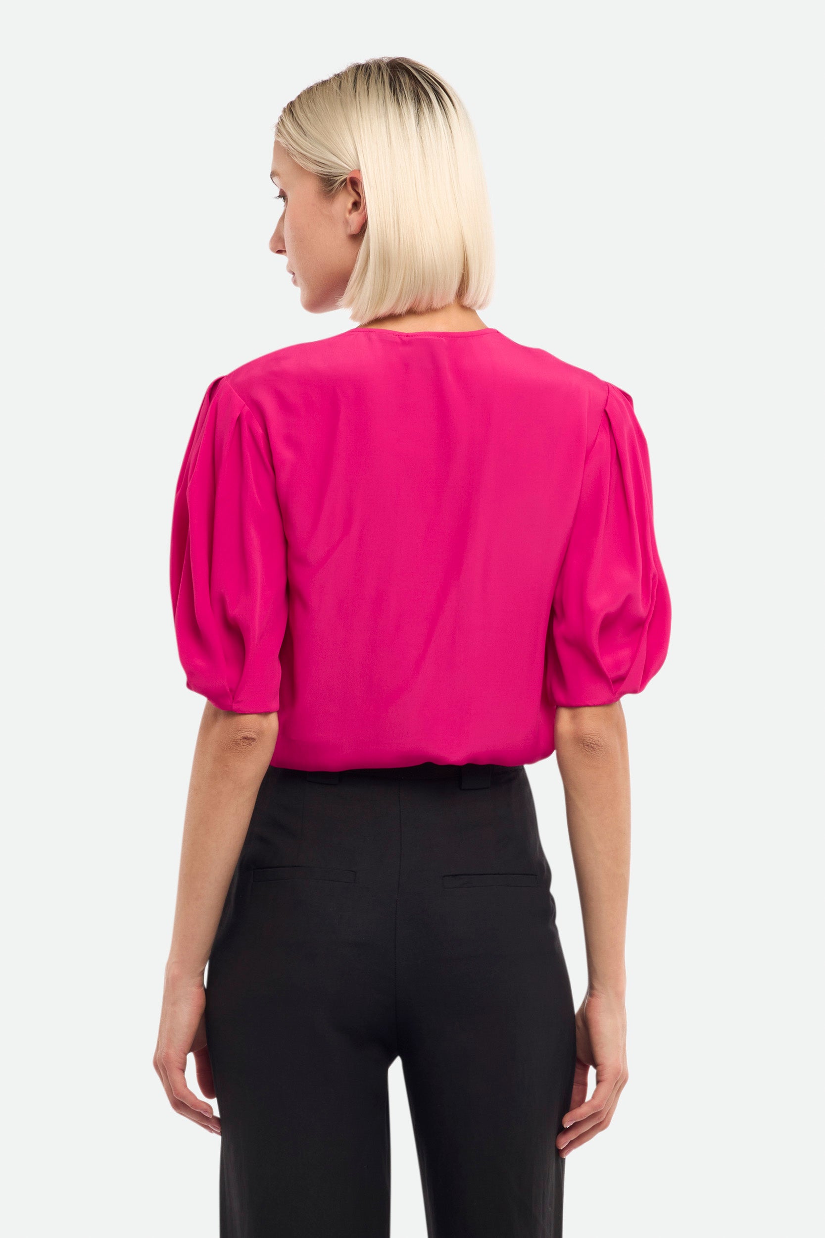 Pinko Blusa Fucsia con Coulisse