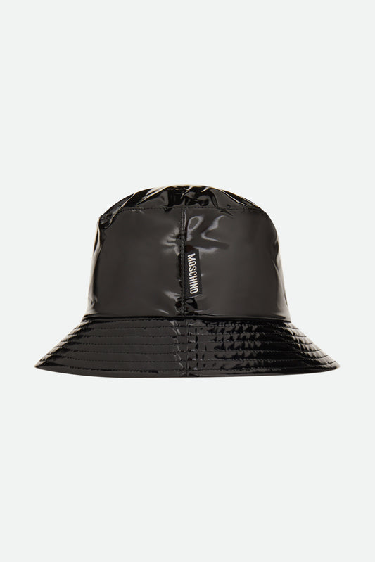 Moschino Cappello in Vinile Nero