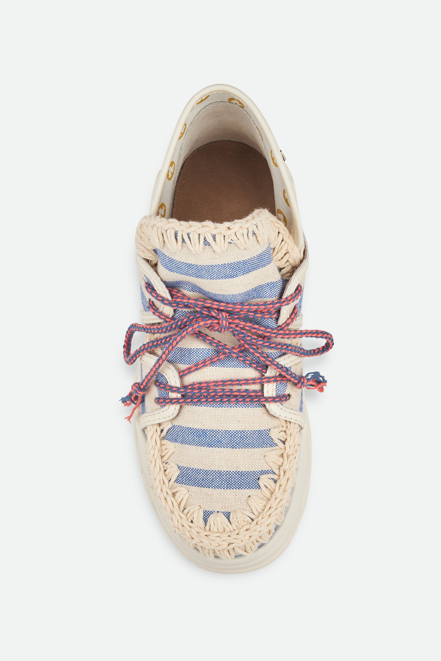 Mou Eskimo trainer Striped Fabric Lace Up