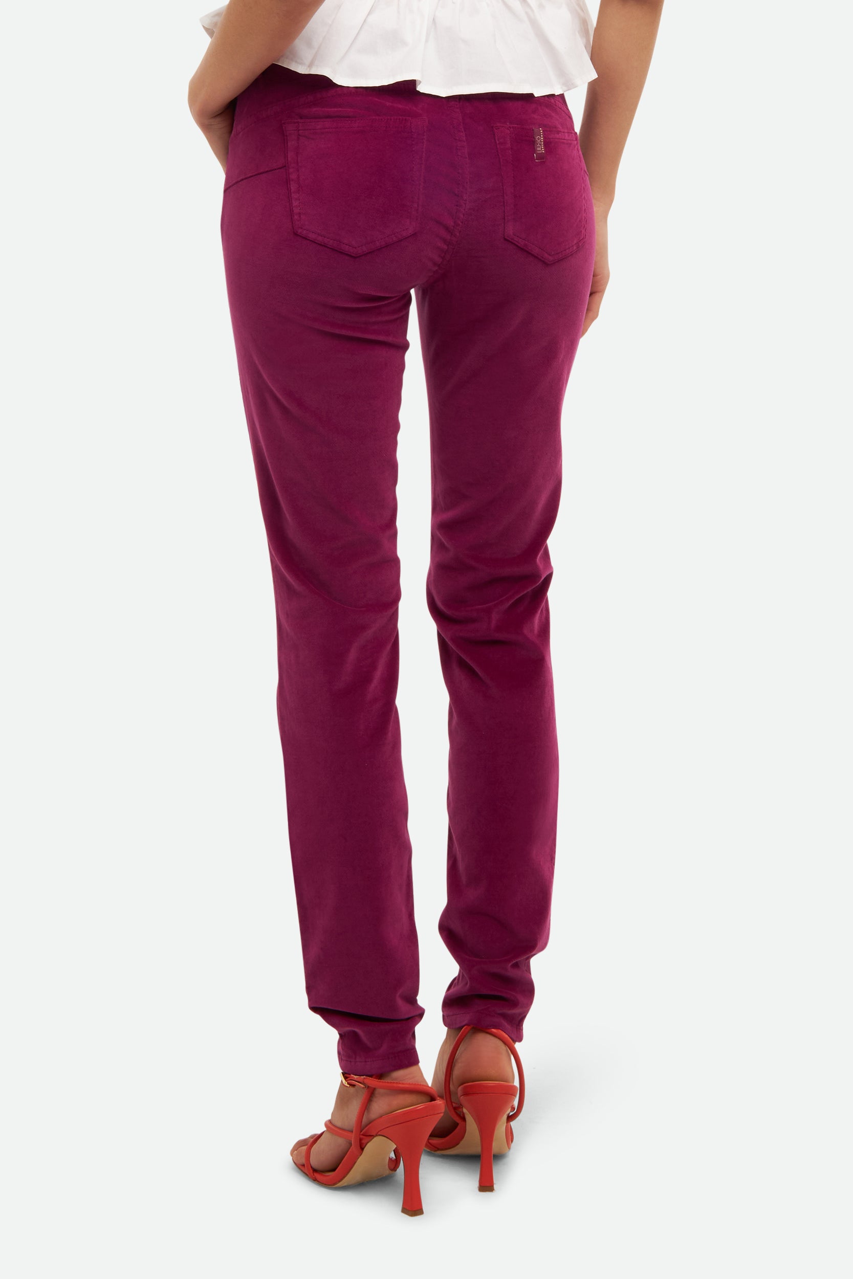 Liu Jo Bouganville Velvet Trousers