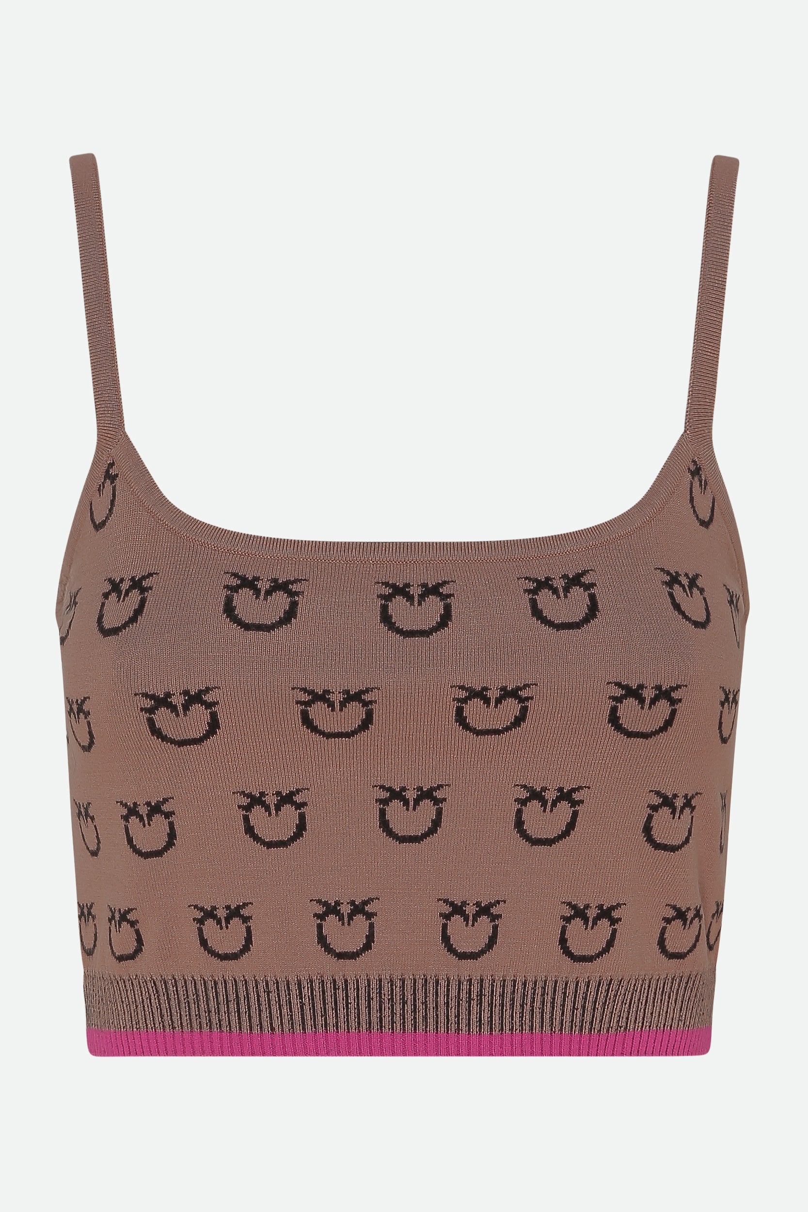 Pinko Brown Logo Top