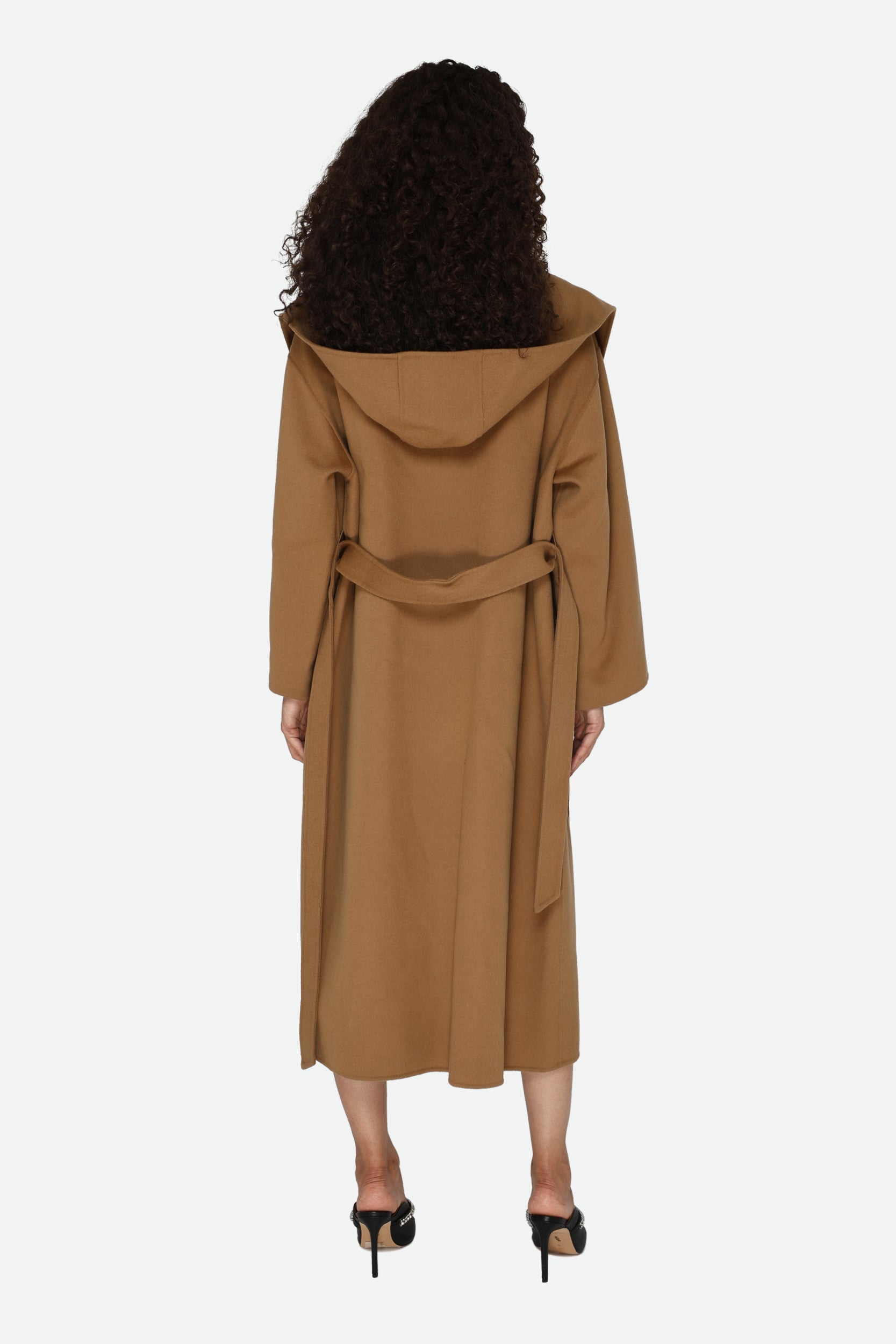 Pinko Cappotto Cammello ad Accappatoio