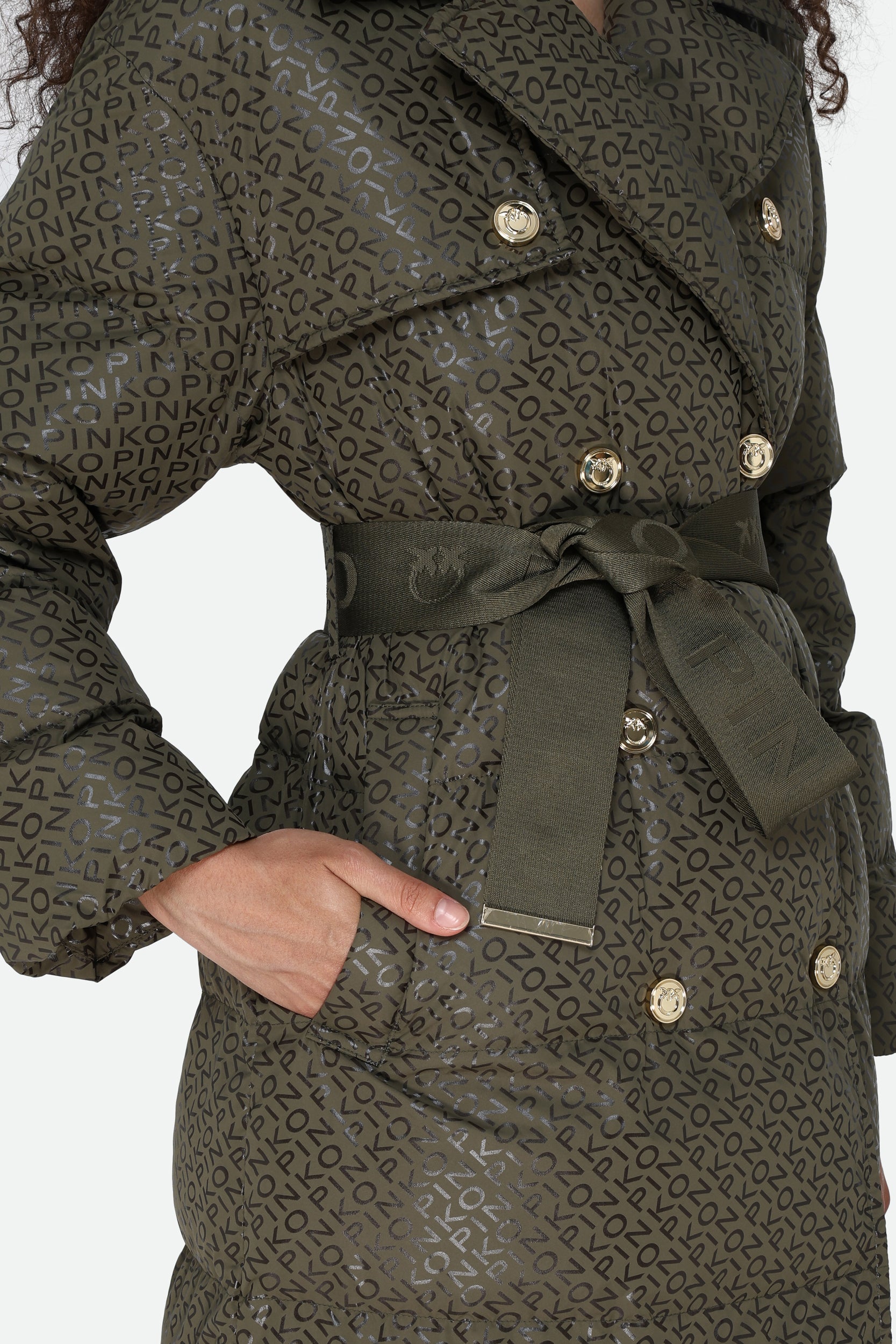 Pinko Piumino Logato Verde