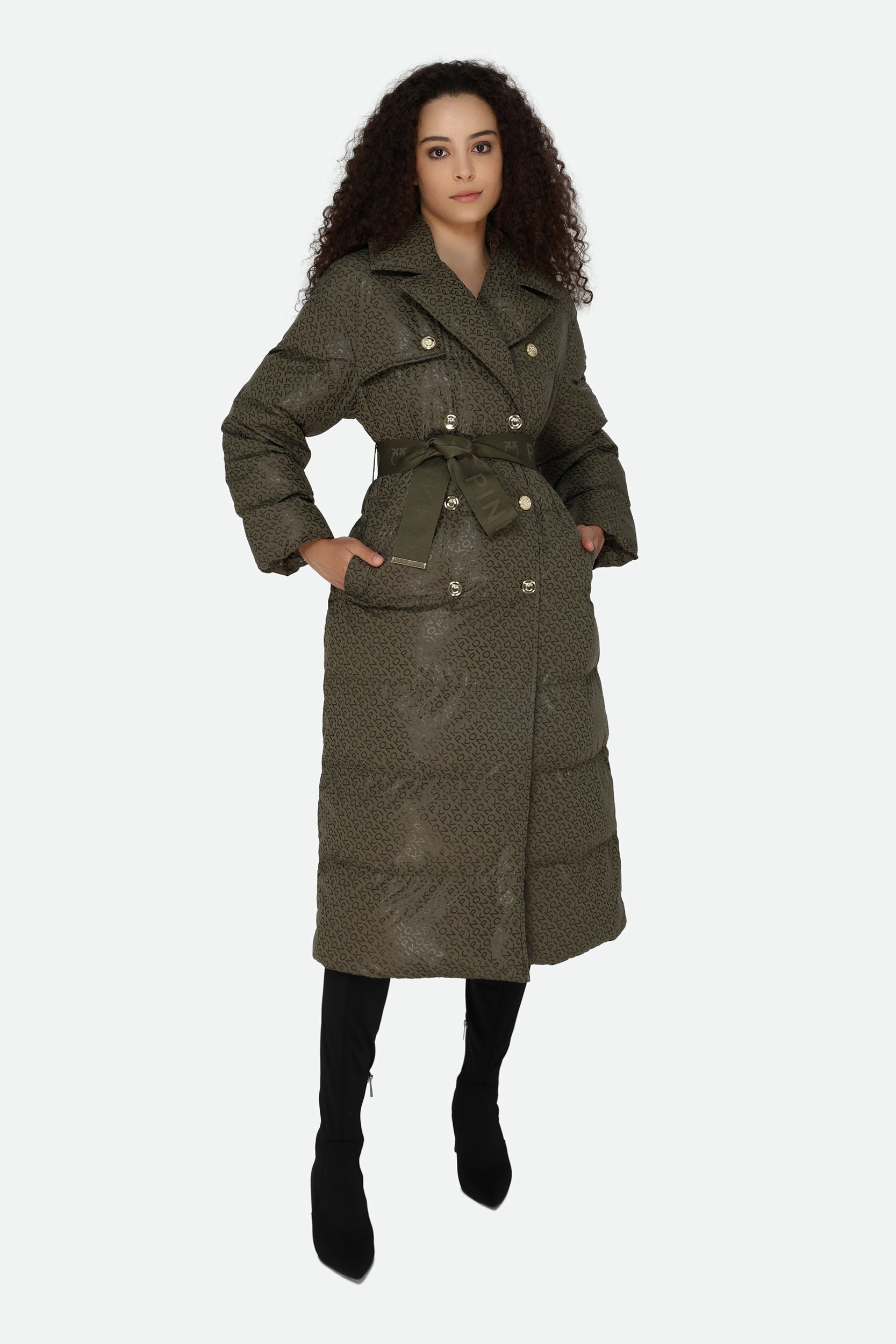 Pinko Piumino Logato Verde
