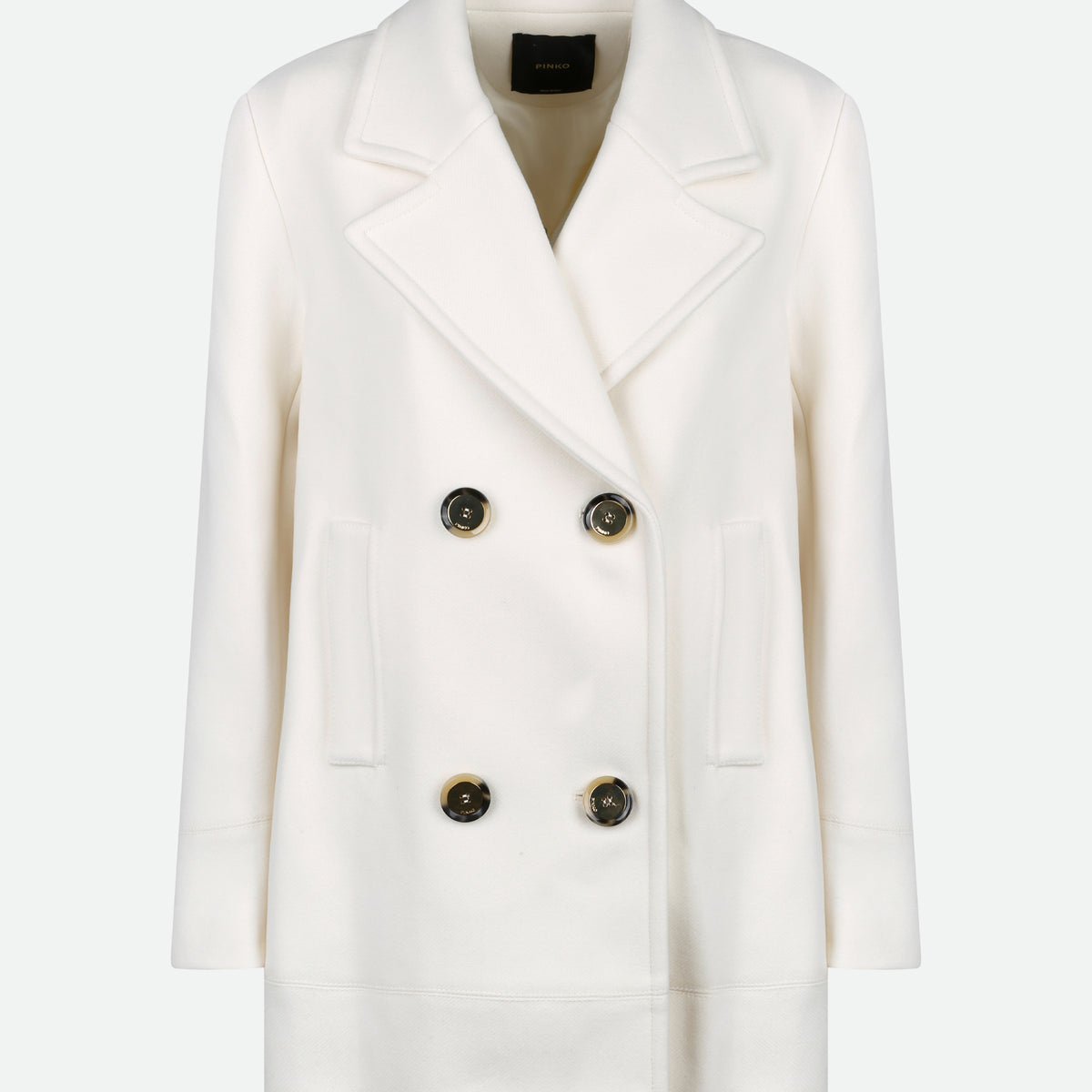 Manteau Pinko Imitation Fourrure (Ecopelliccia) - Couleur Beige - Taille Standard Femme - Neuf Avec Étiquettes
