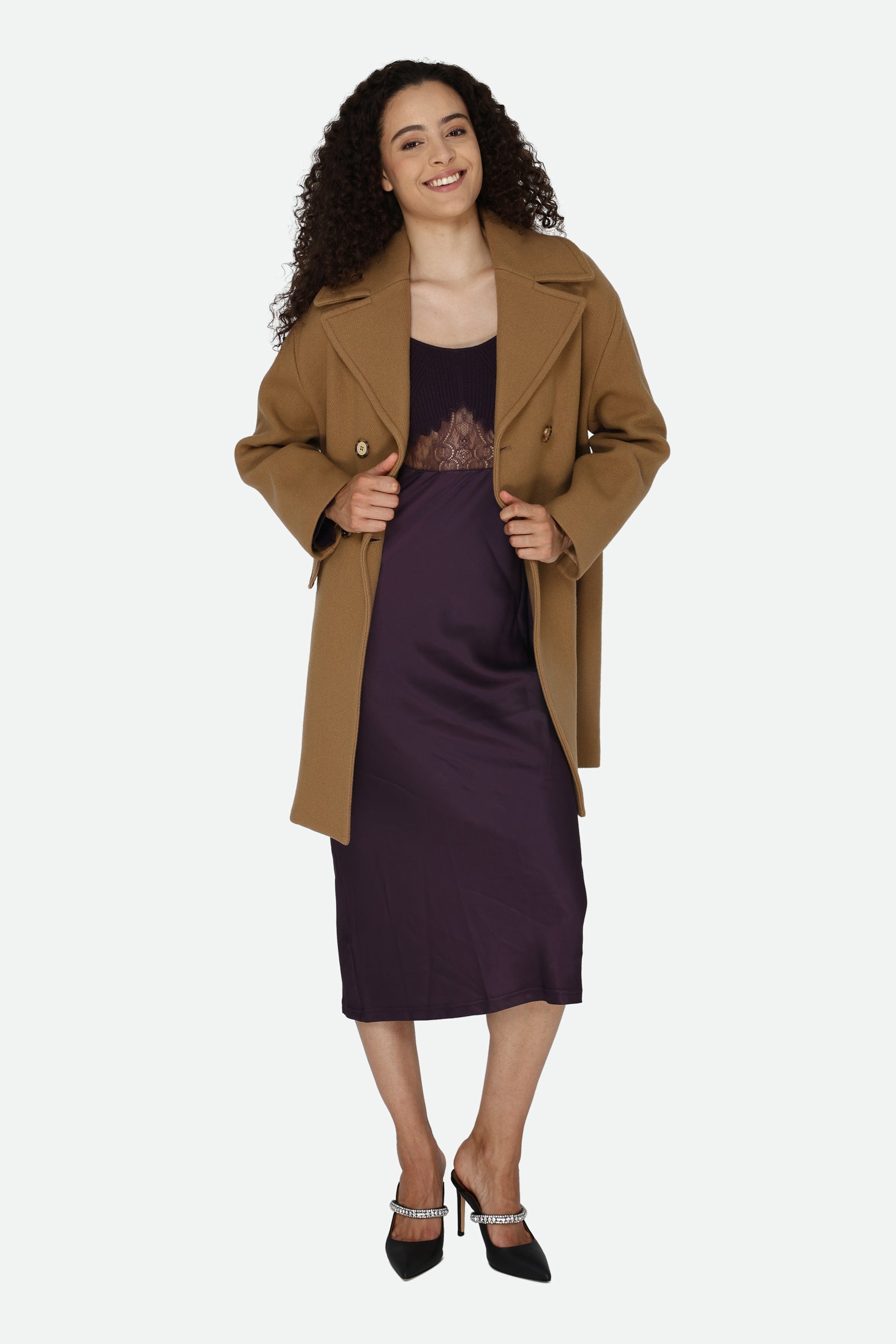 Pinko Cappotto Cammello