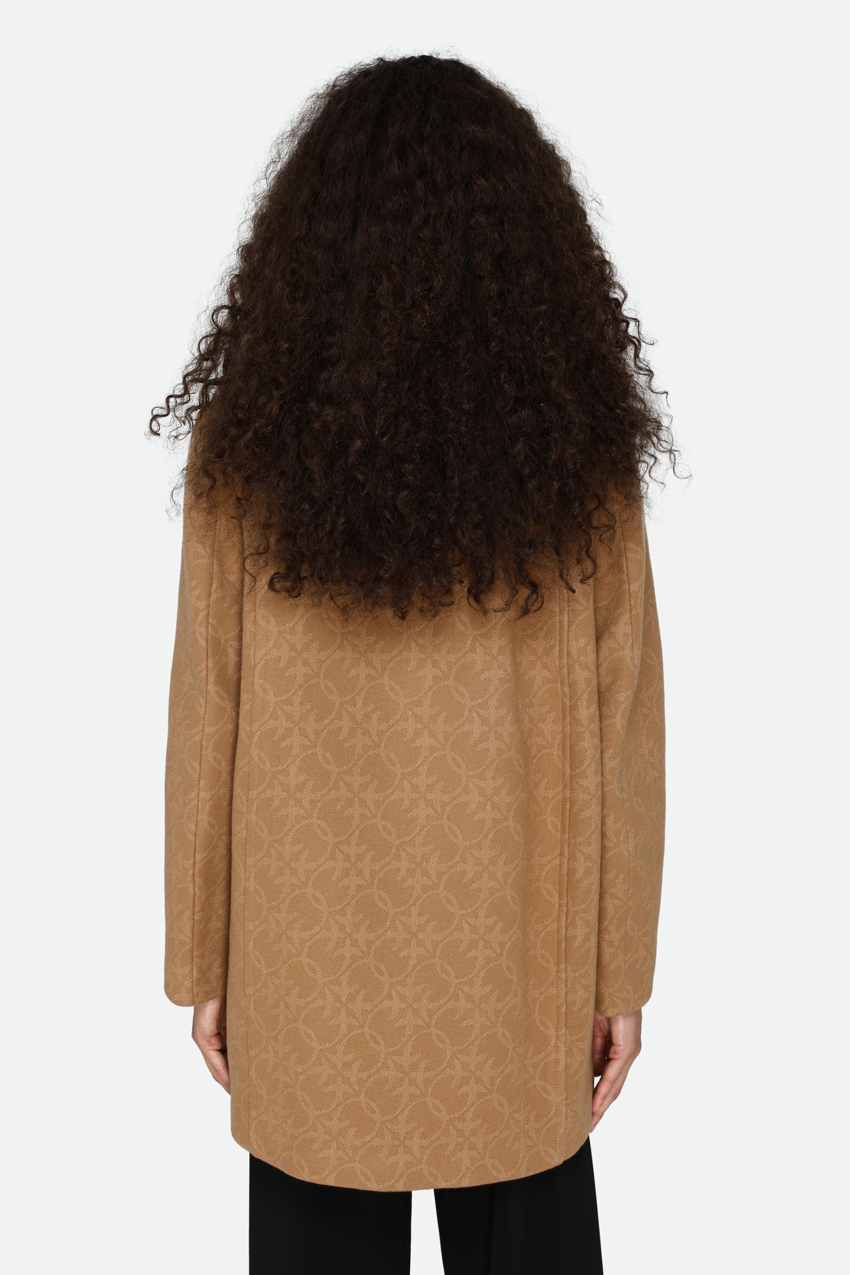 Pinko Cappotto Logato Marrone