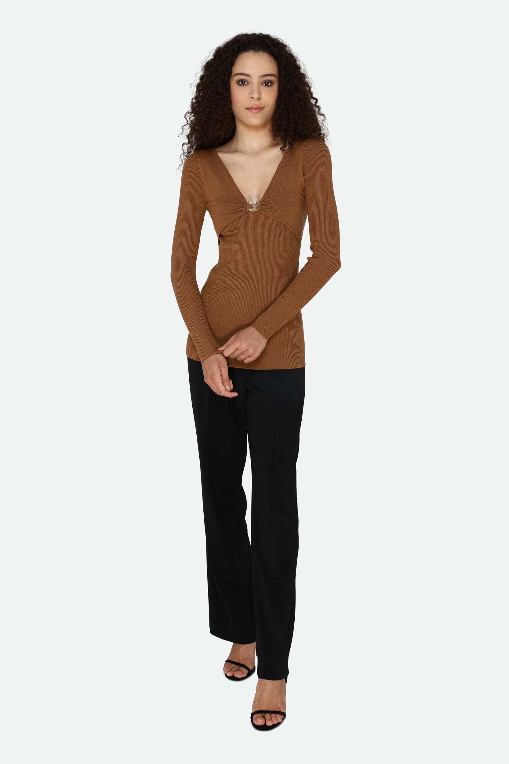 Pinko Maglia Marrone