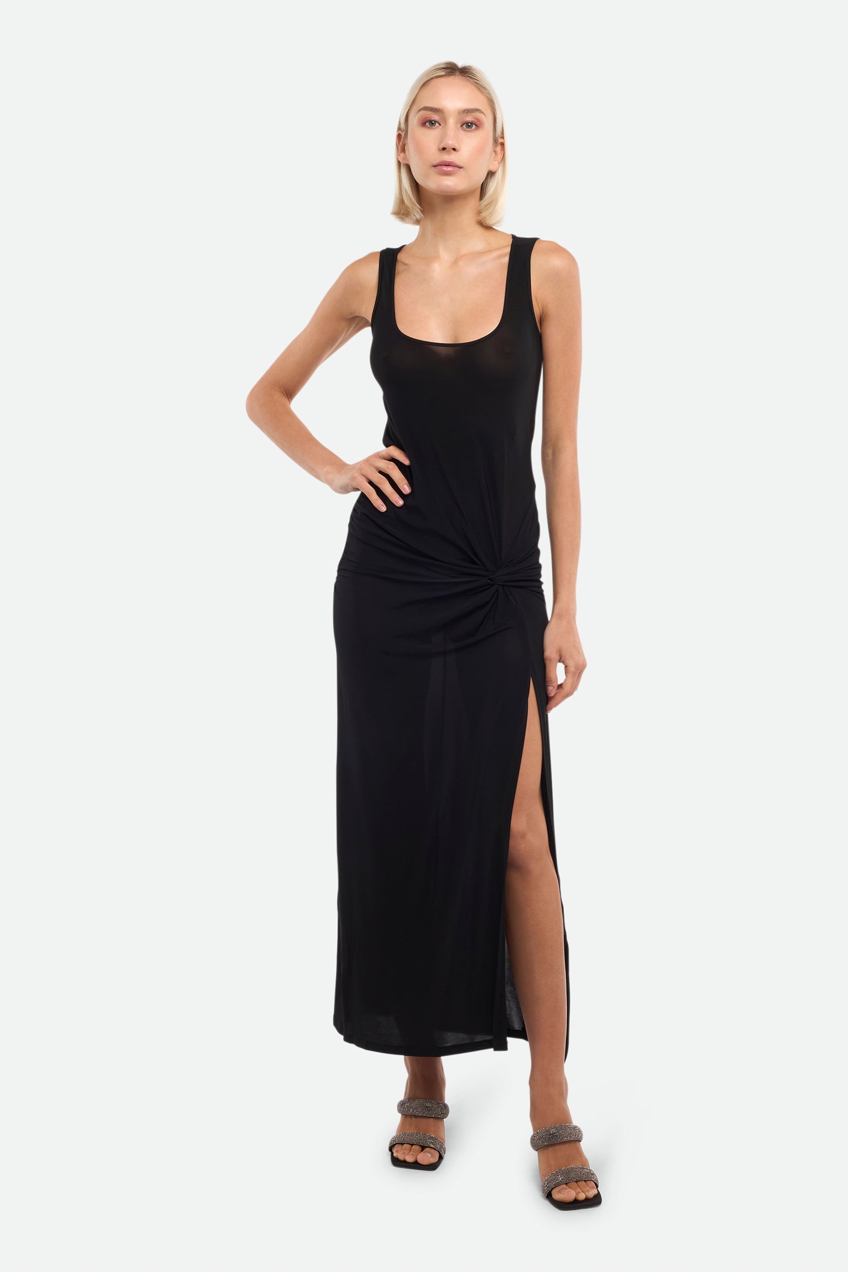 Pinko Long Black Dress