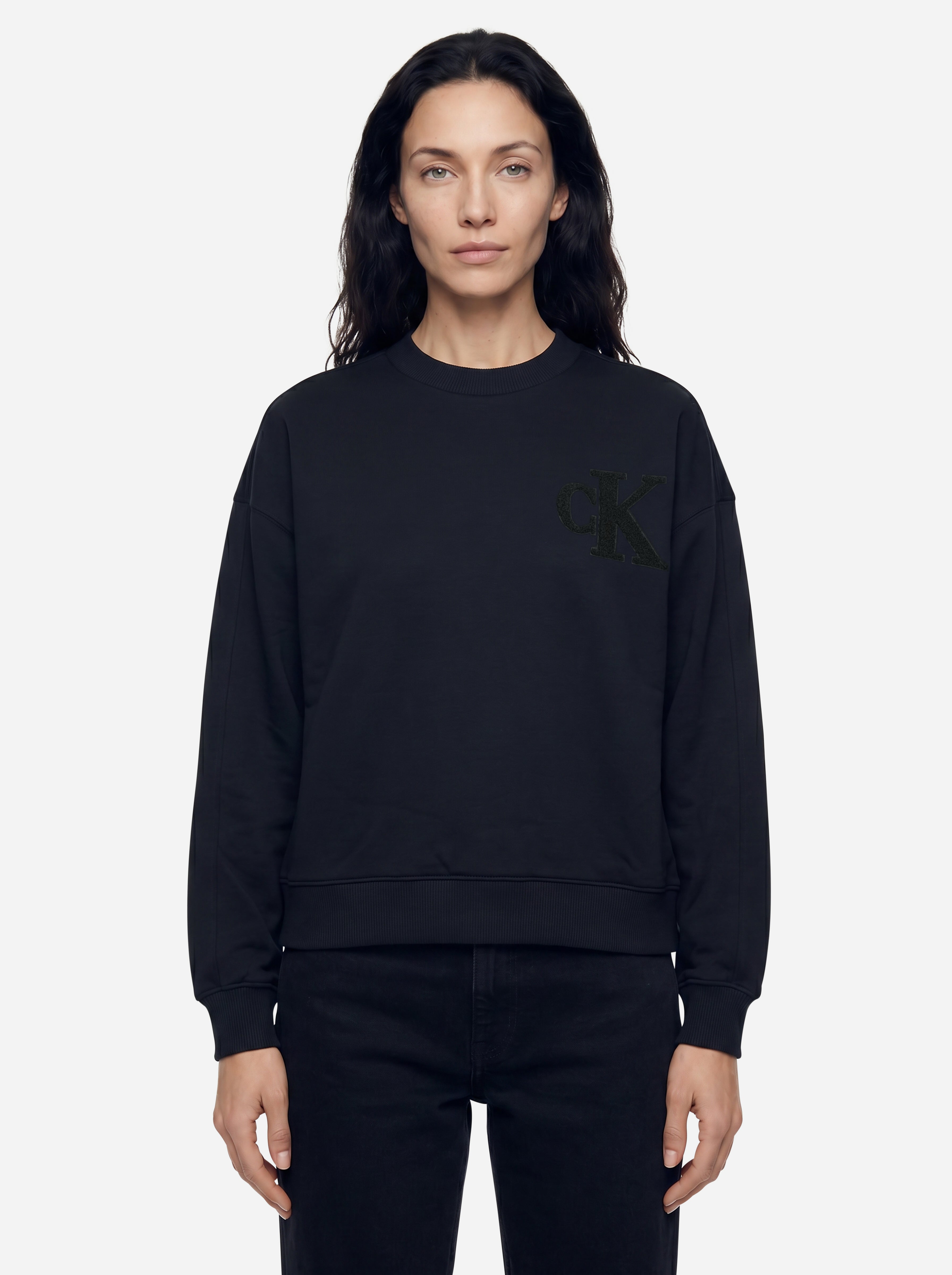 Calvin Klein Jeans Felpa Basica Nera
