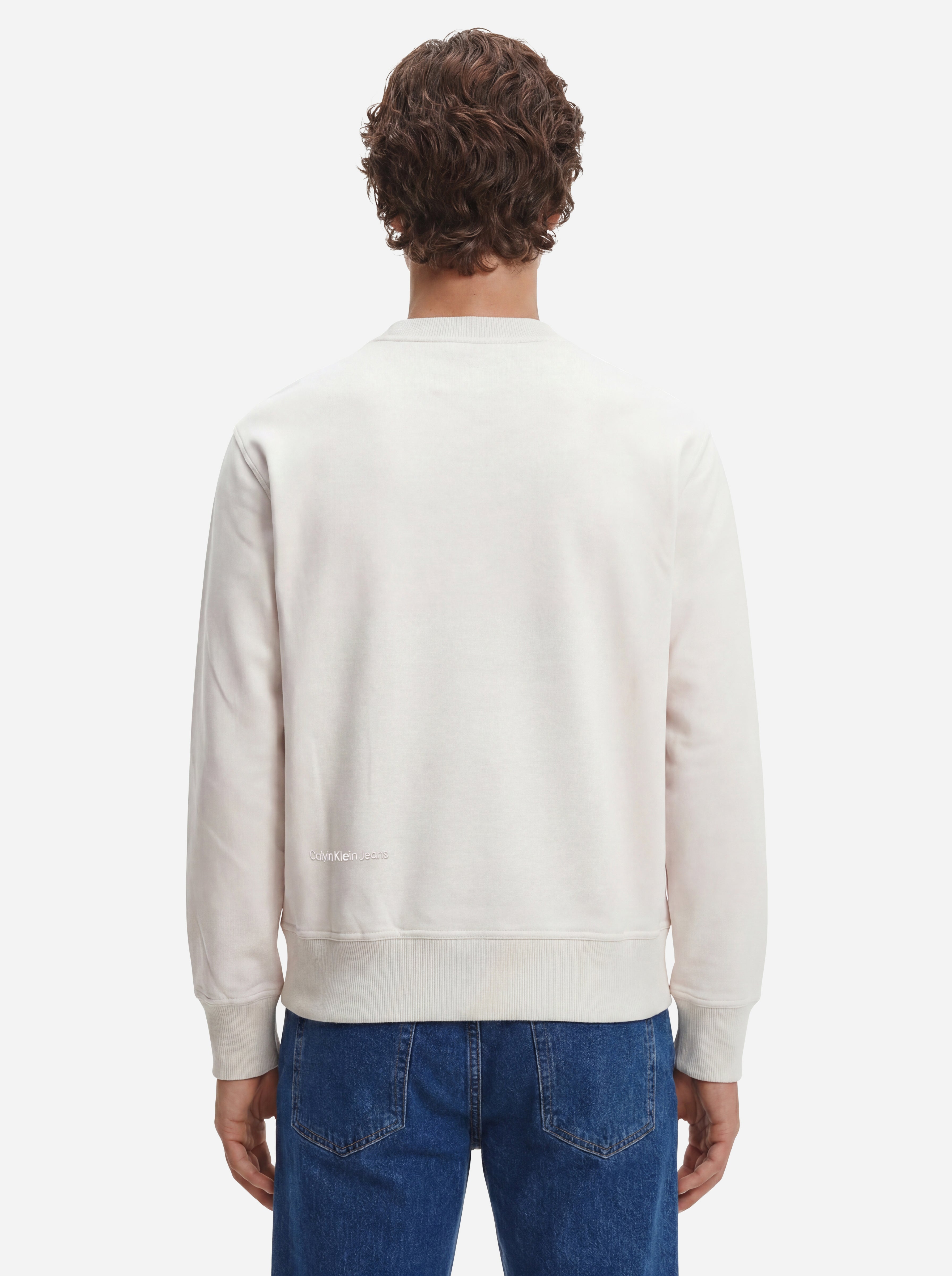 Calvin Klein Jeans Felpa Basica Bianca