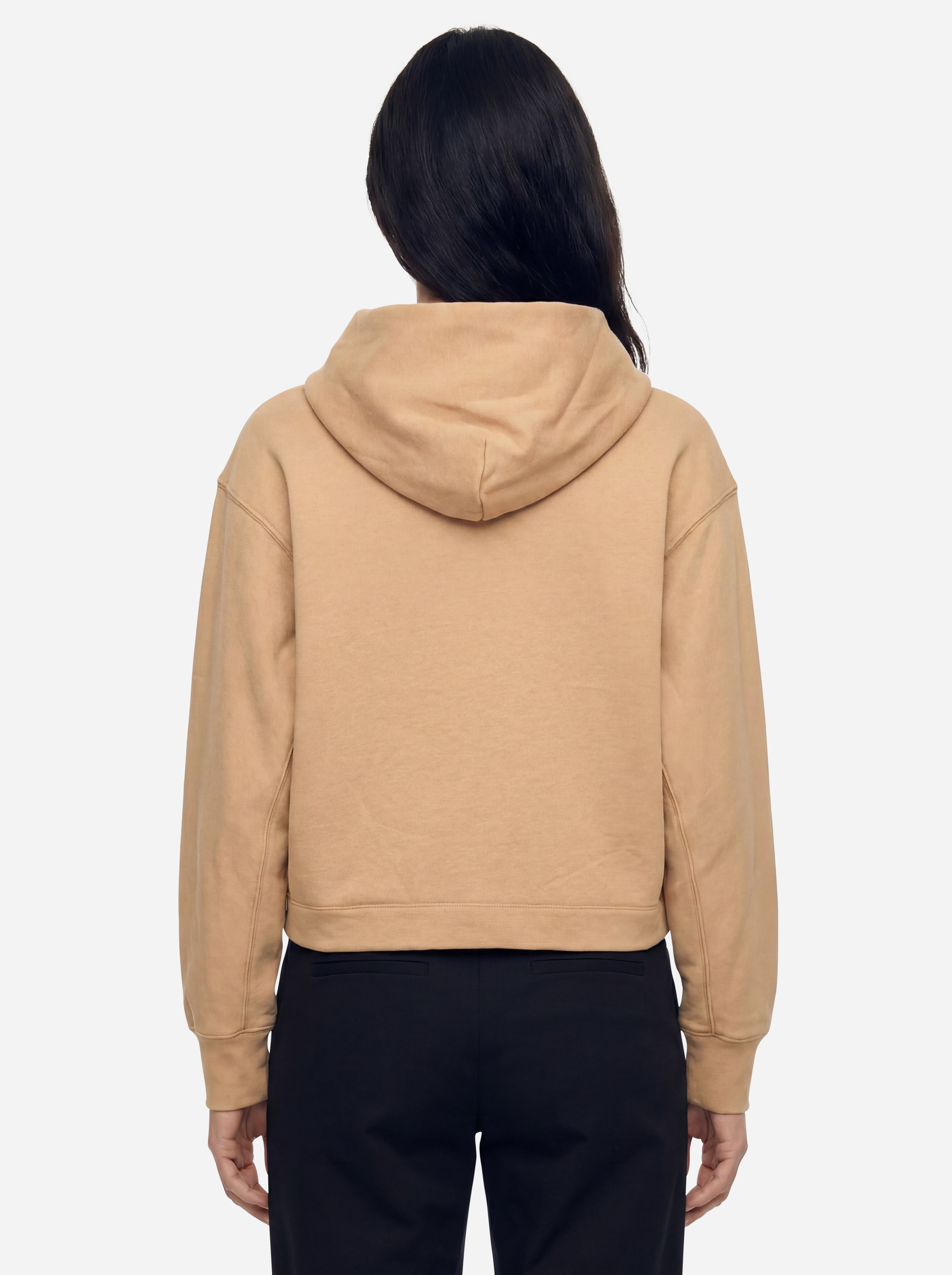 Calvin Klein Felpa Corta con Cappuccio e Zip