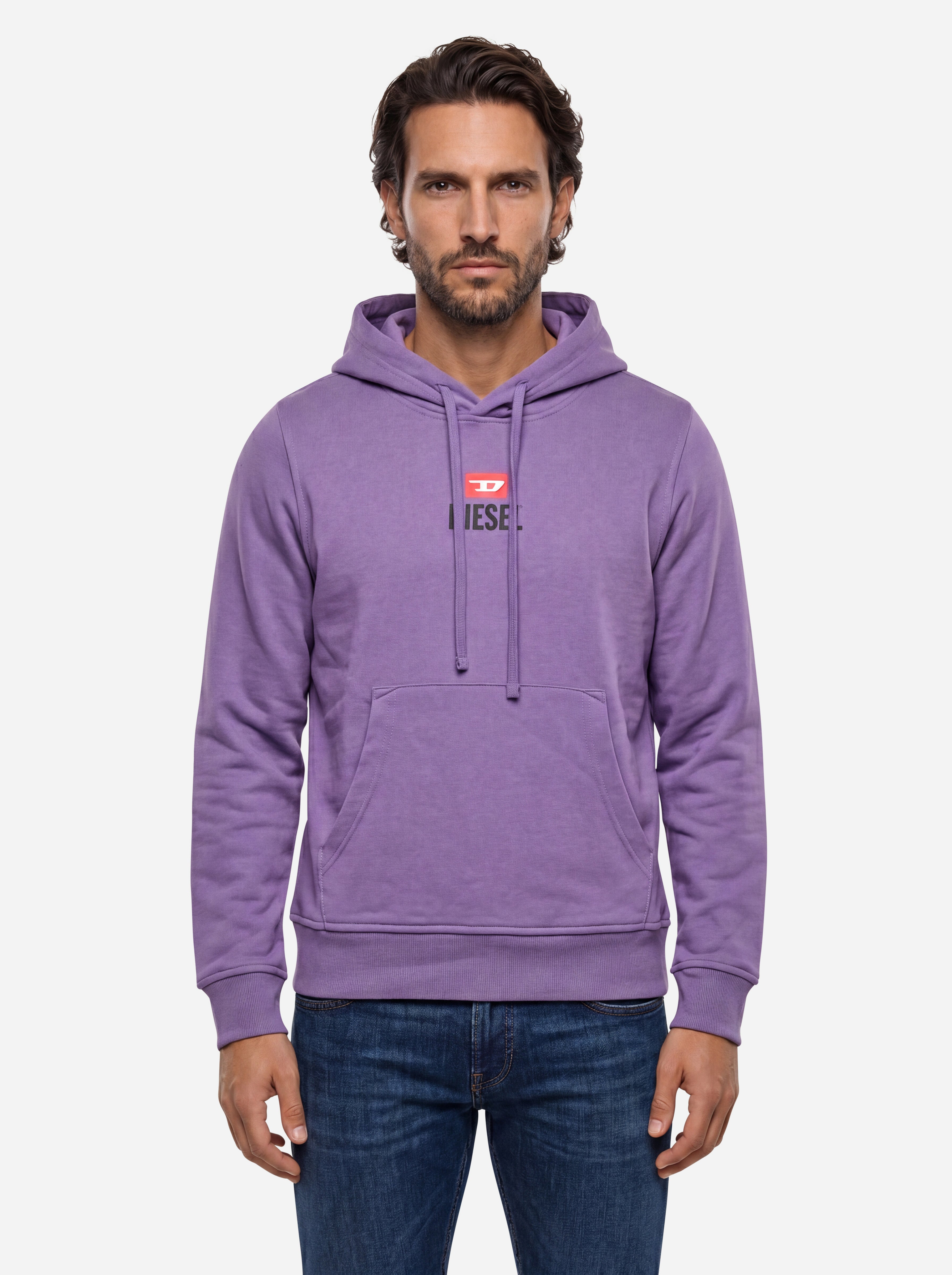 Diesel Felpa con Cappuccio Lilla