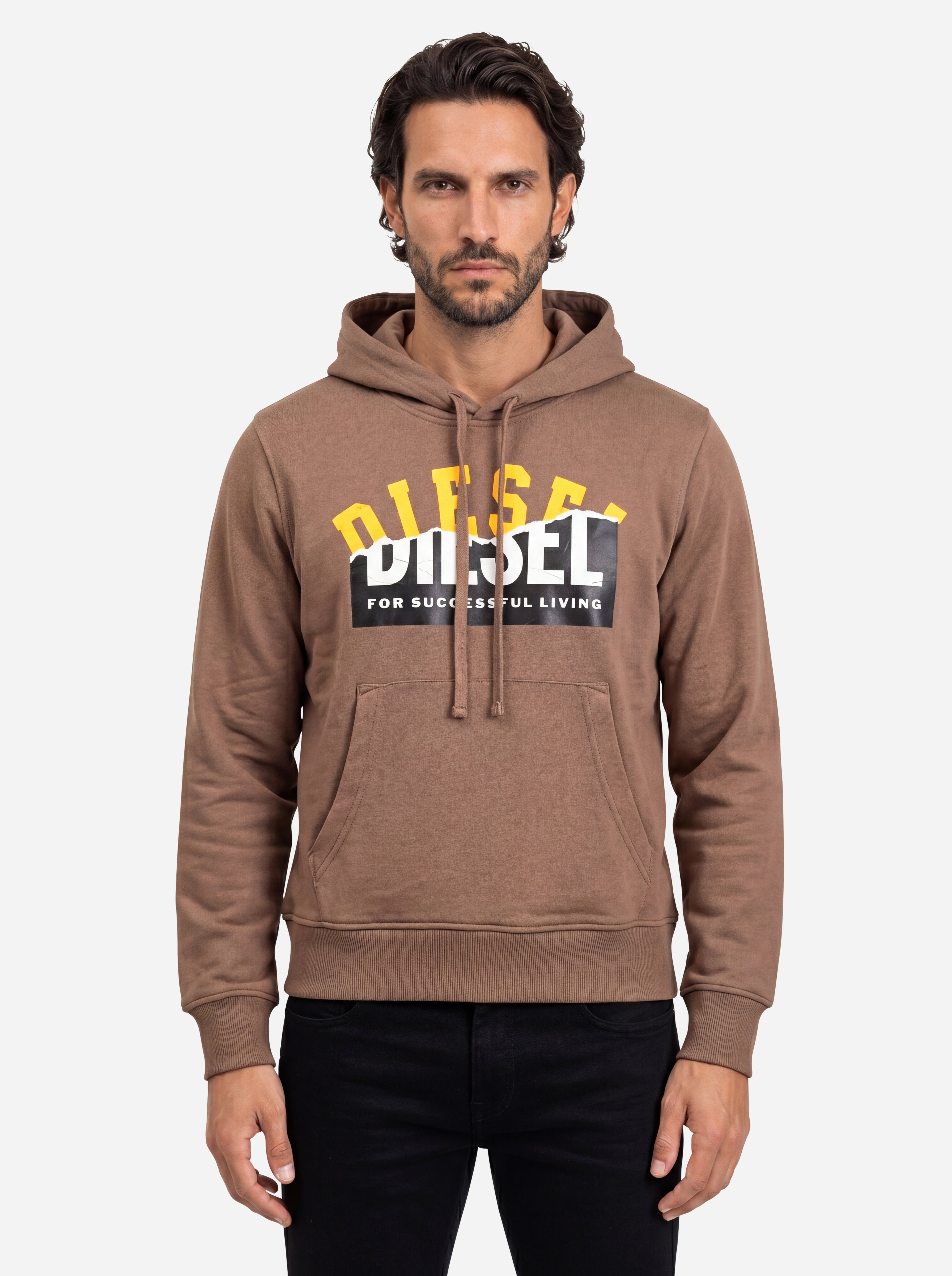 Diesel Felpa Con Cappuccio con Logo