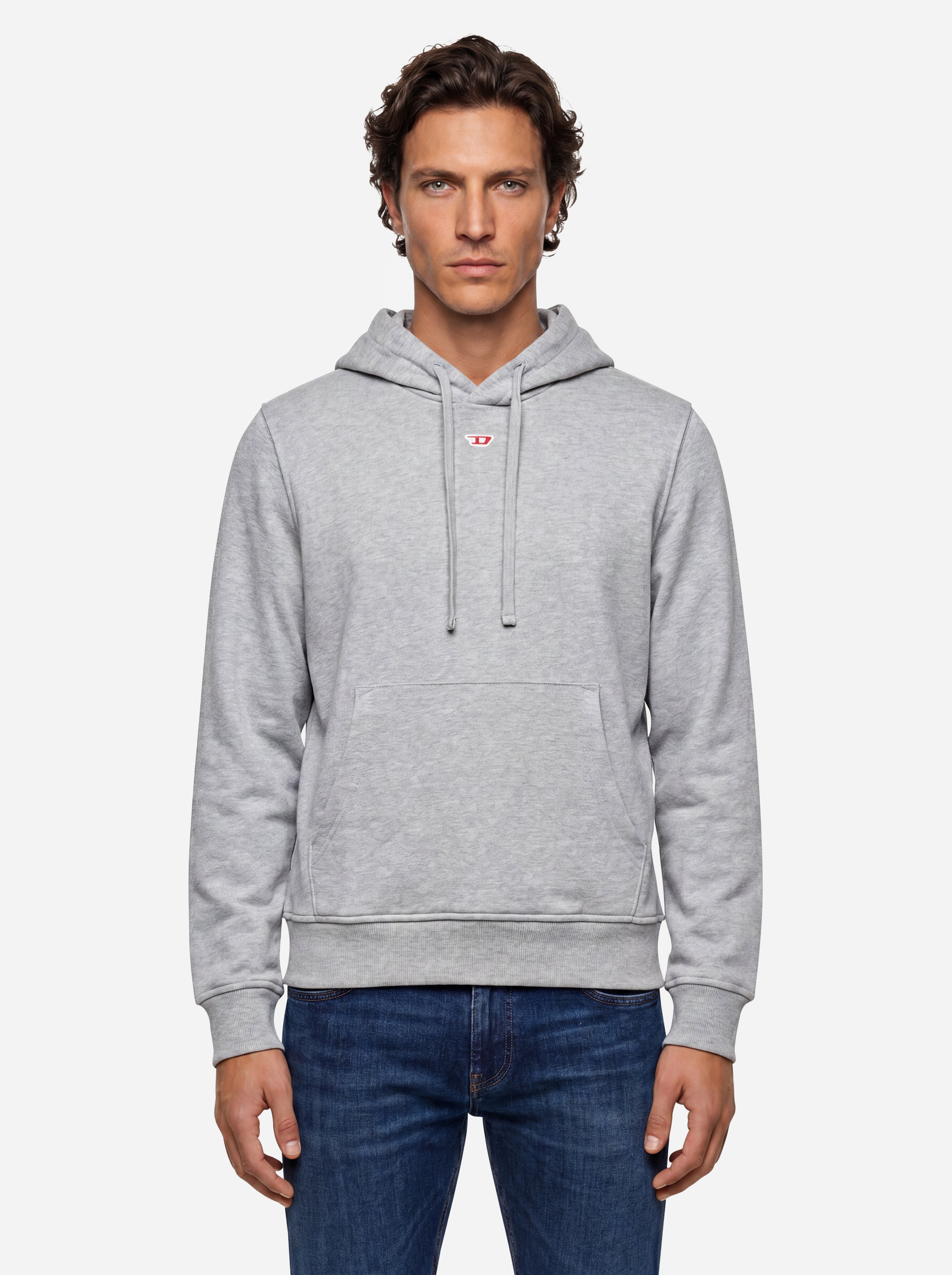 Diesel Felpa con Cappuccio Grigia