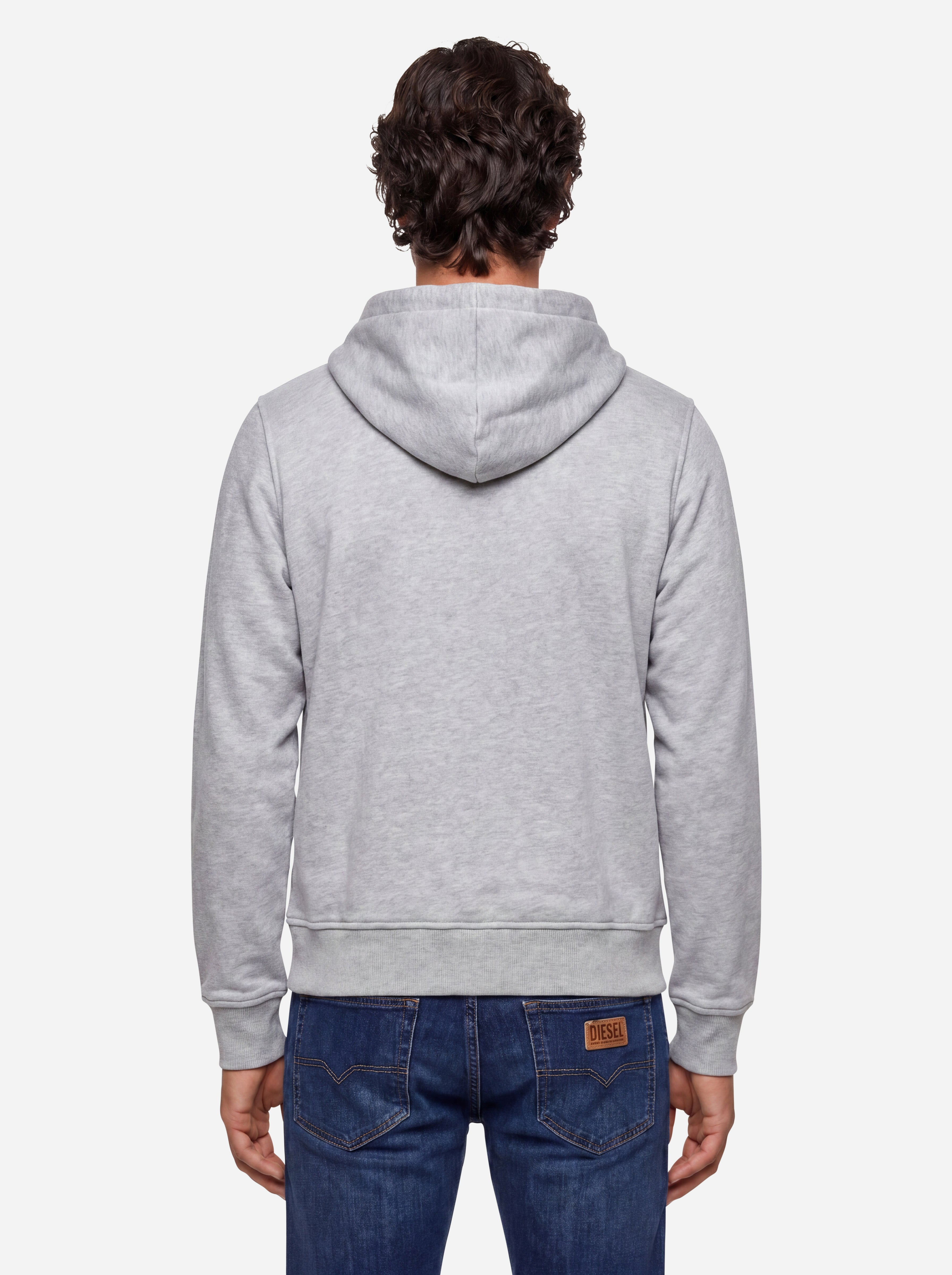 Diesel Felpa con Cappuccio Grigia