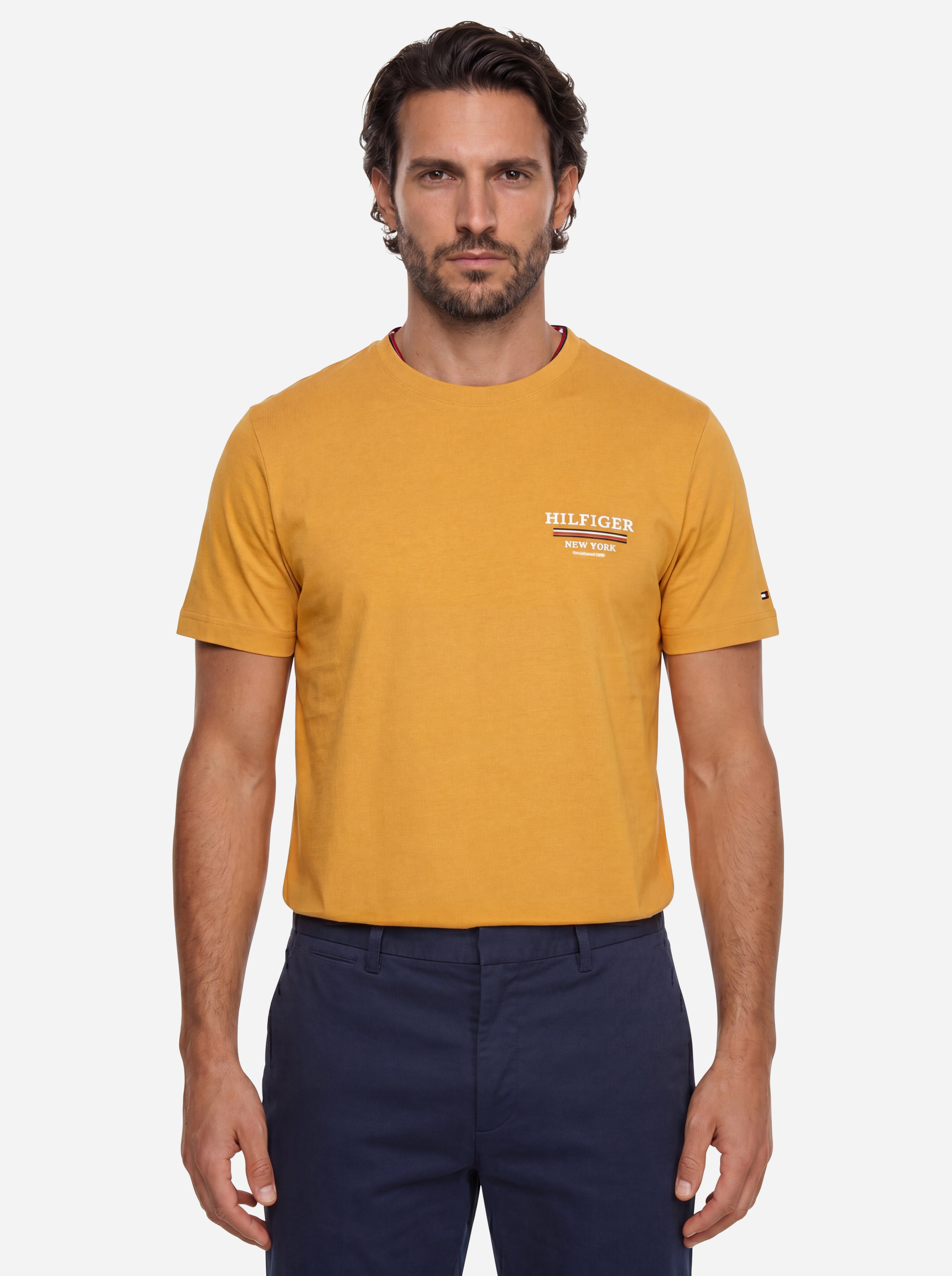 Tommy Hilfiger Tshirt Gialla con Logo