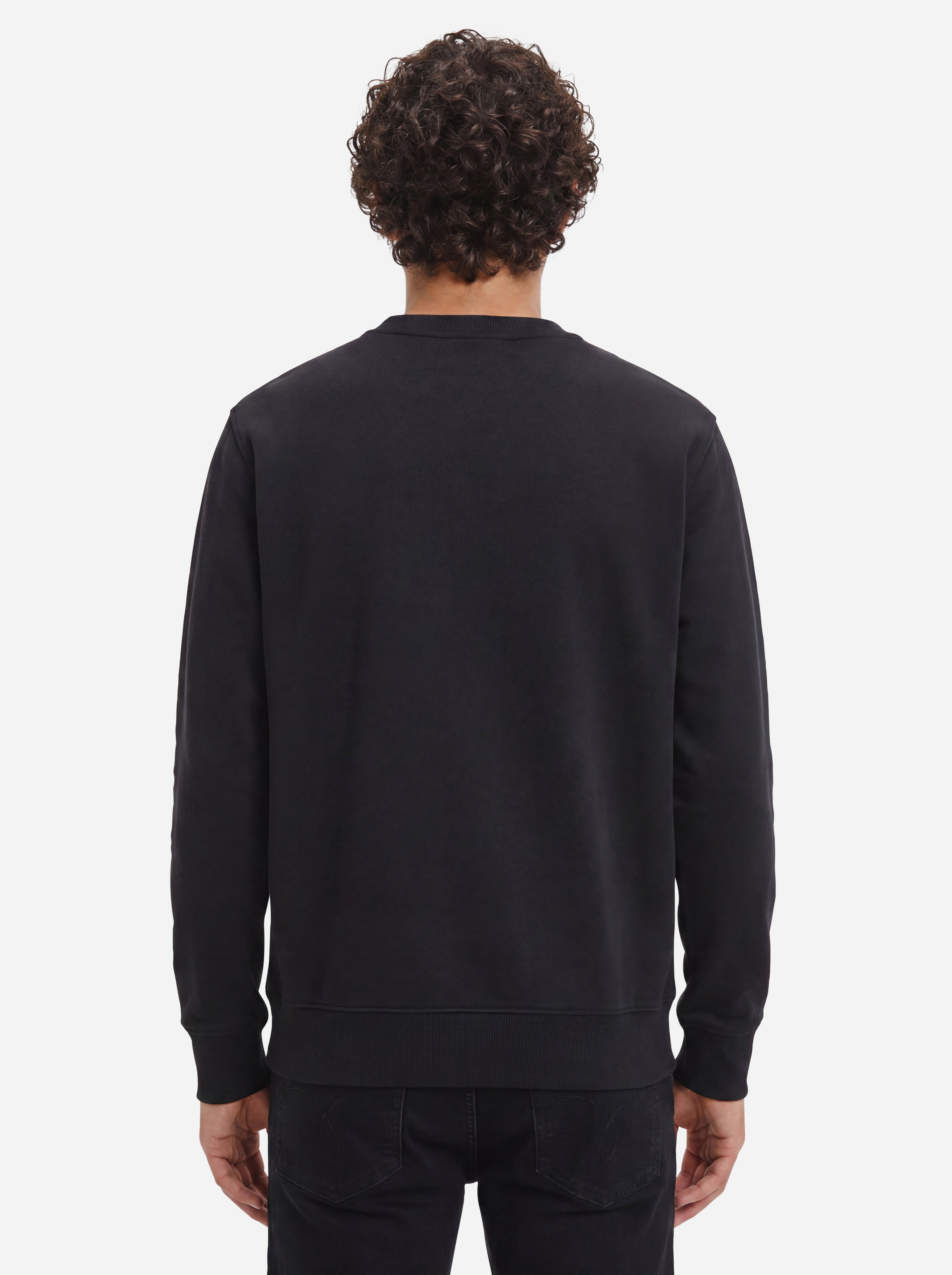 Calvin Klein Jeans Felpa Girocollo con Logo Nera