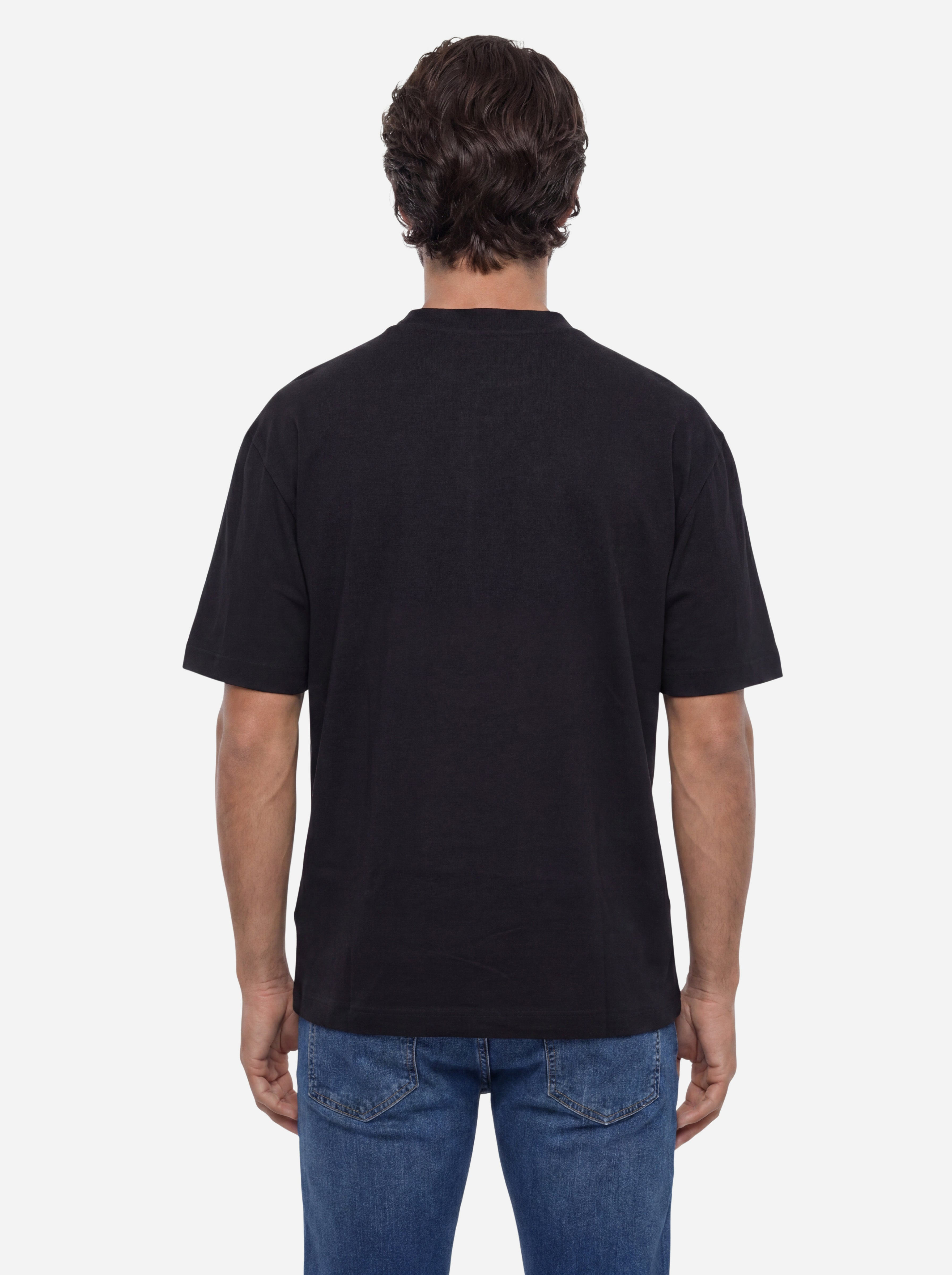 Calvin Klein Jeans Tshirt Nera con Logo a Contrasto