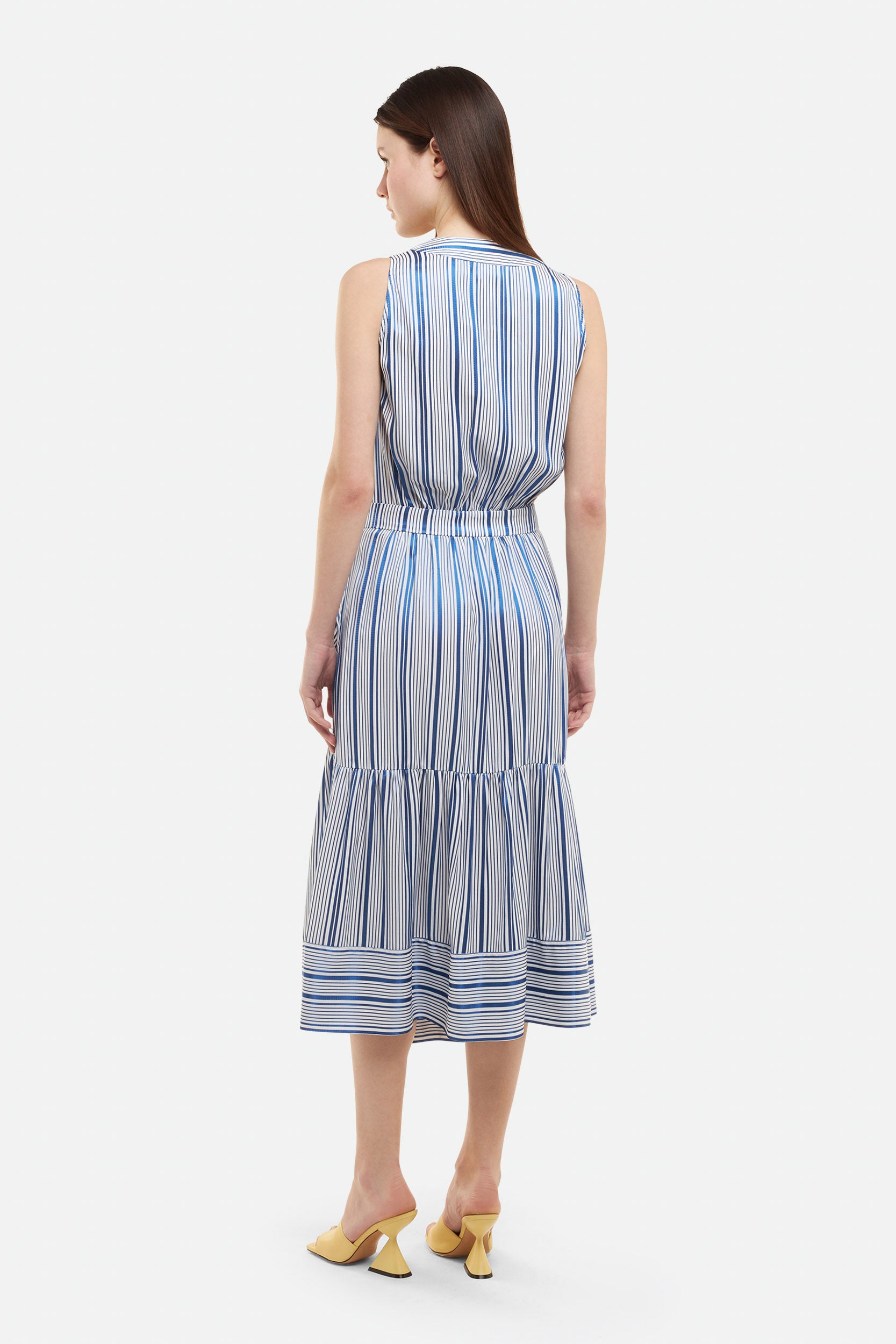 Elisabetta Franchi Blue and White Shirt Dress