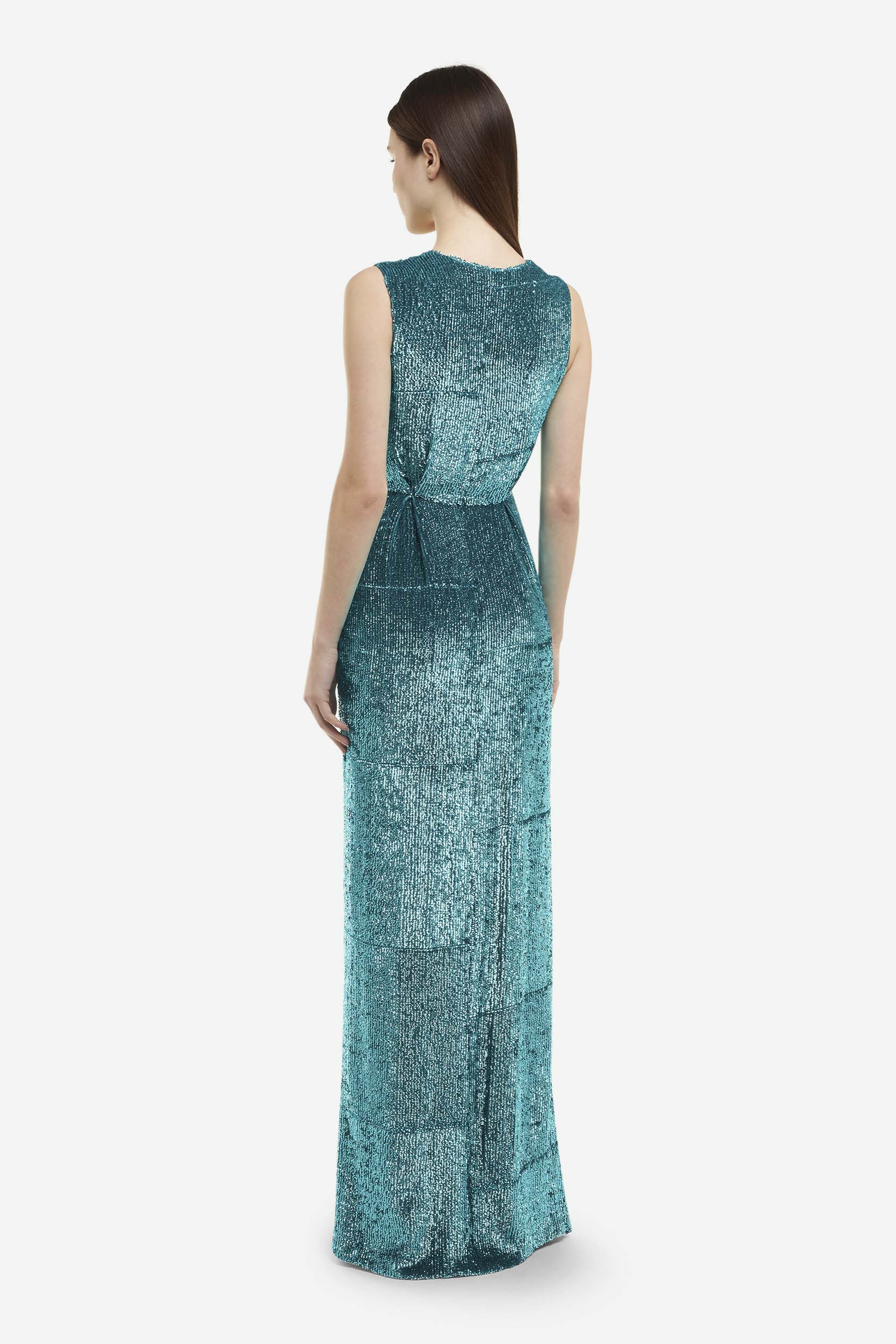 Elisabetta Franchi Light Blue Sequin Dress