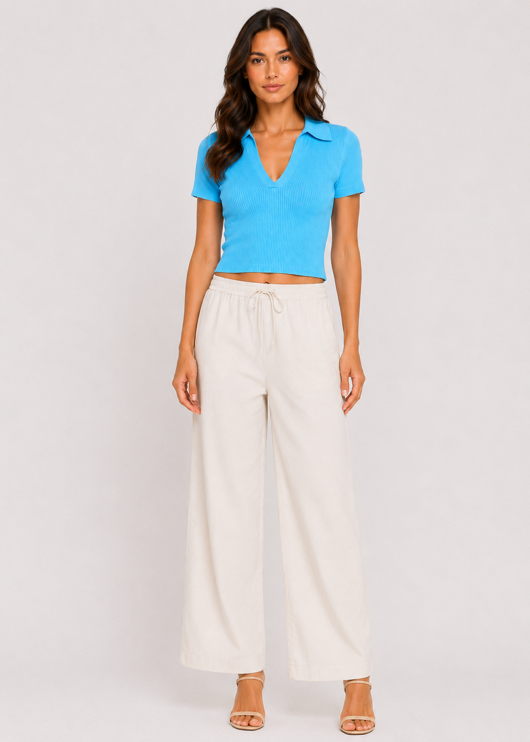 GLAMOROUS Crop Top Celeste