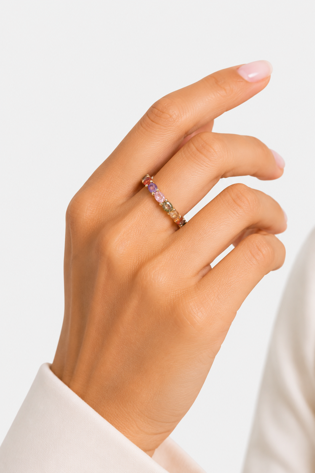 Melusina Bijoux Ring with Colored Zirconia Gold