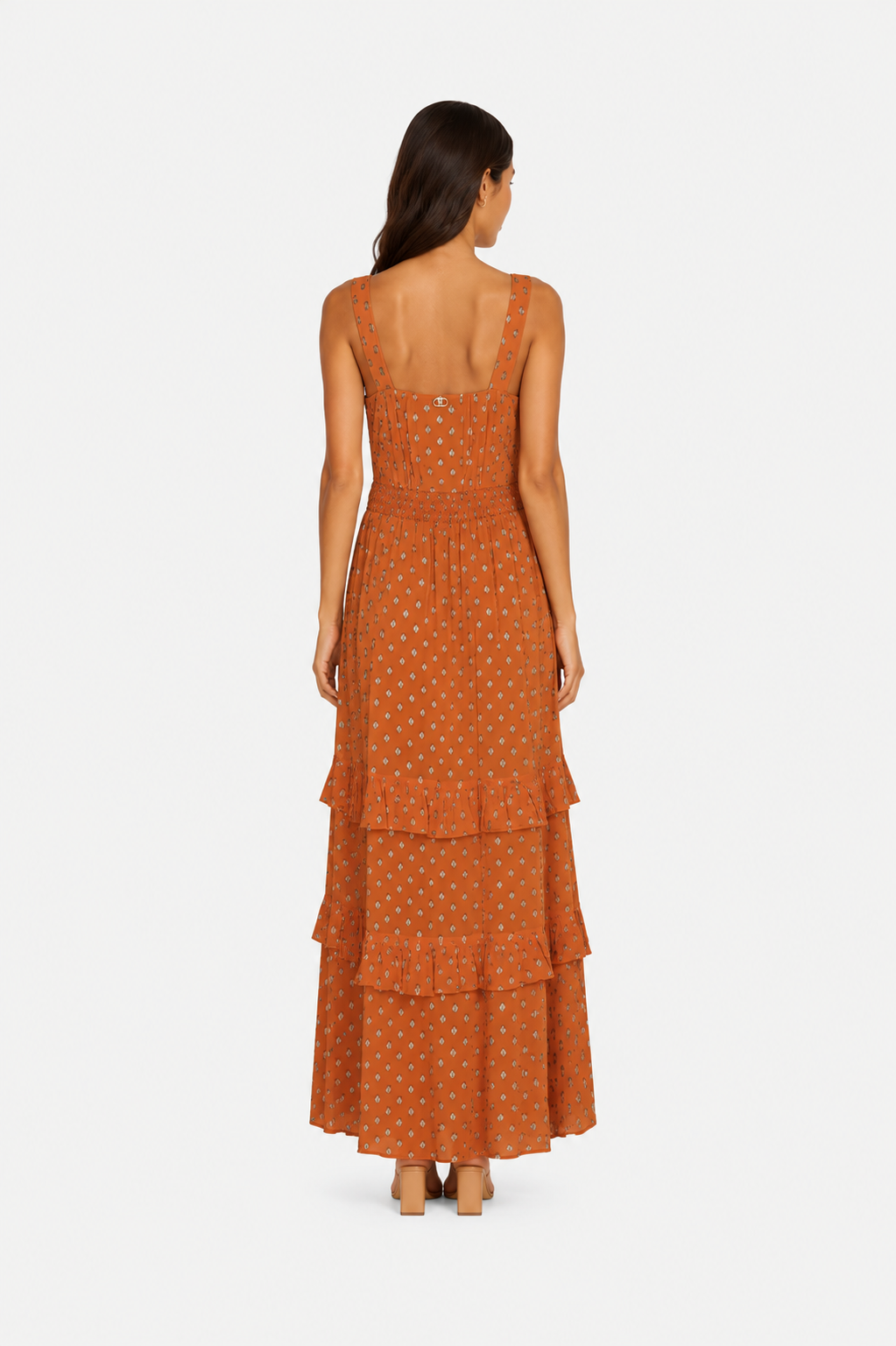 Twinset Abito Lungo Fantasia