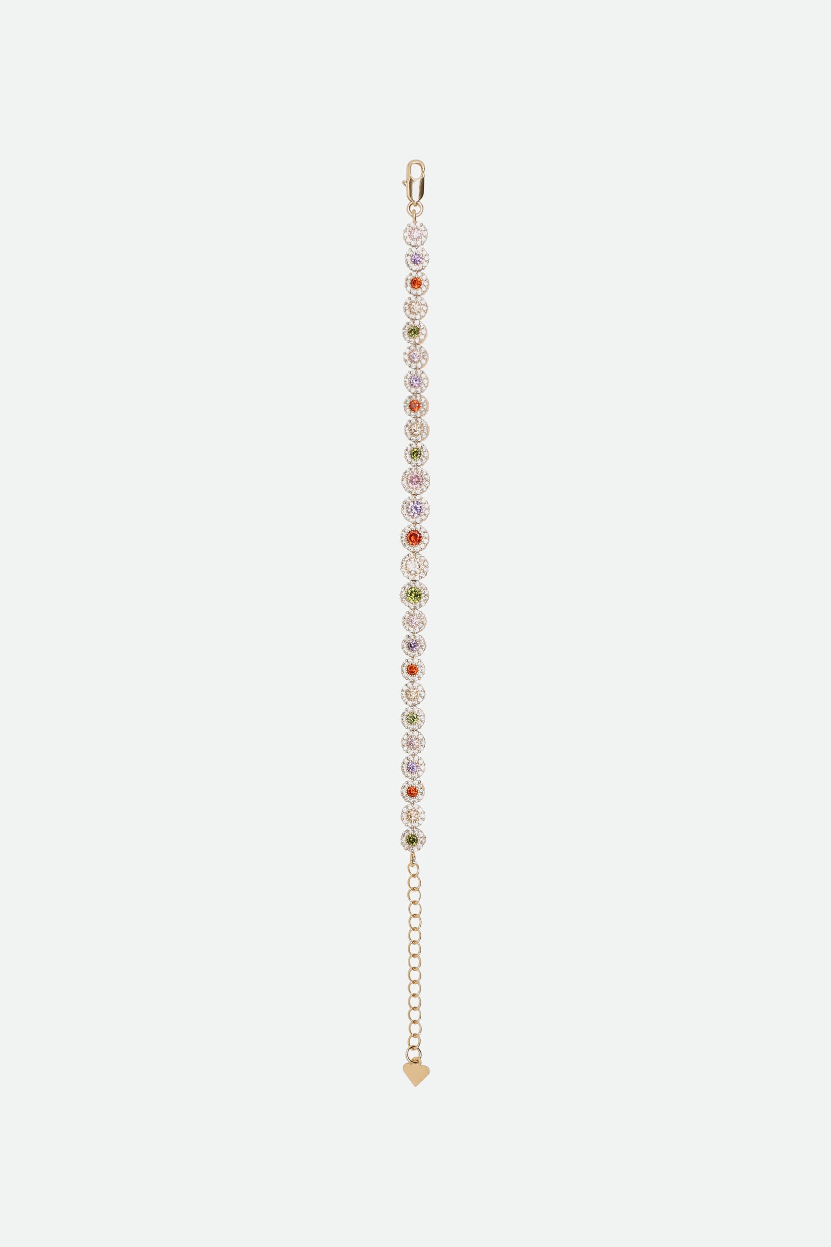 Melusina Bijoux Bracciale Dorato con Zirconi Colorati e Brillanti