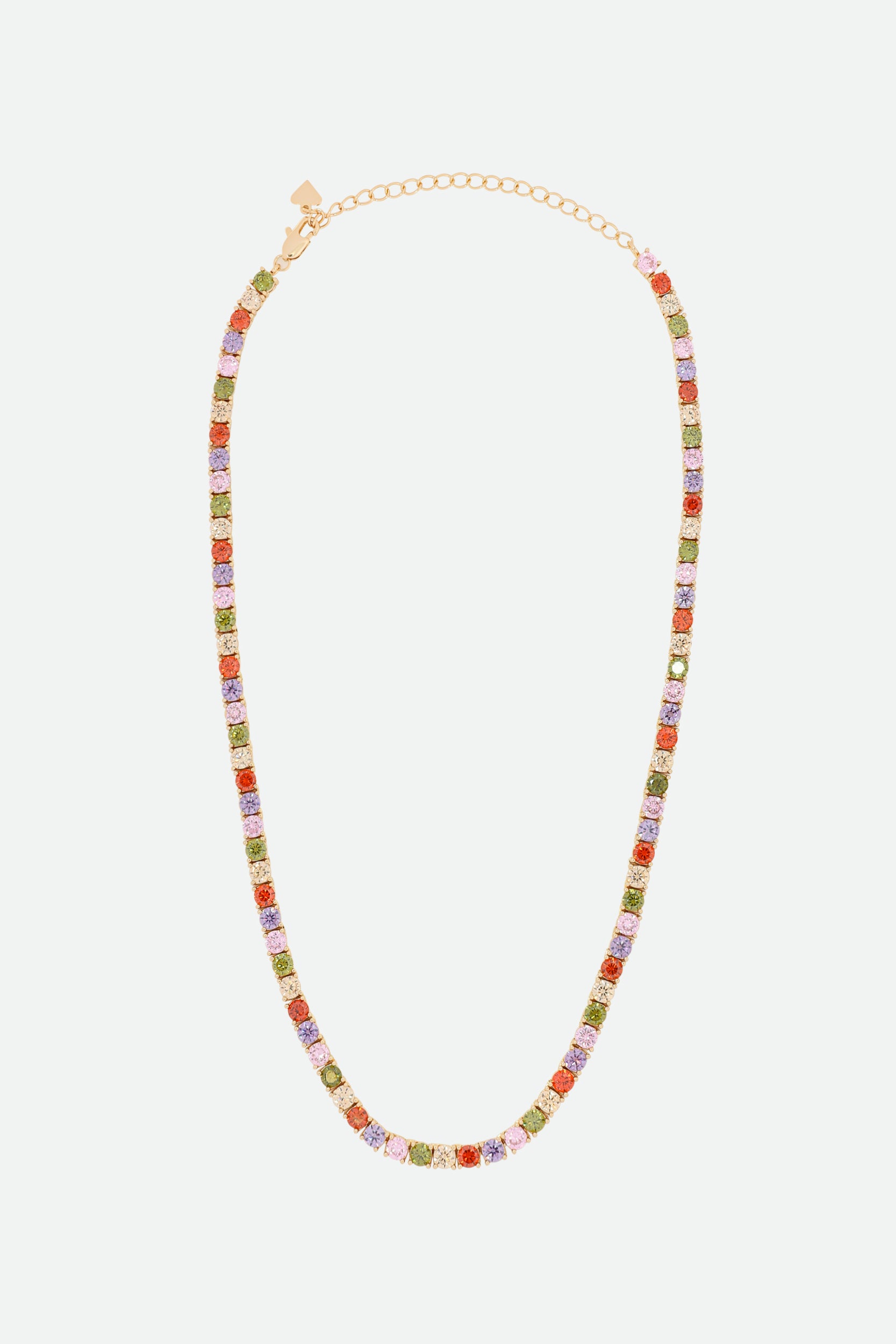 Melusina Bijoux Collana con Zirconi Colorati