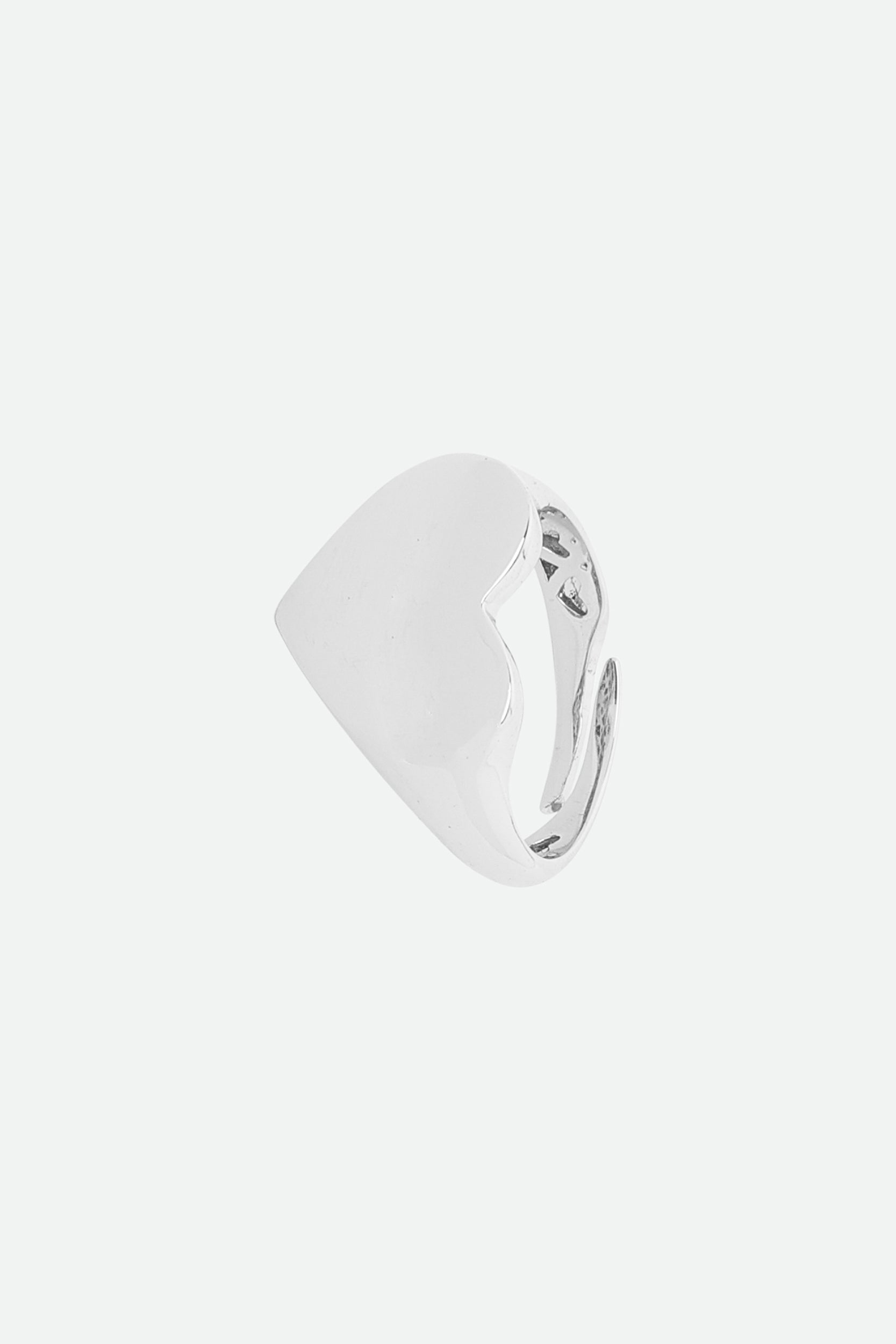 Melusina Bijoux Anello Cuoricino Argentato