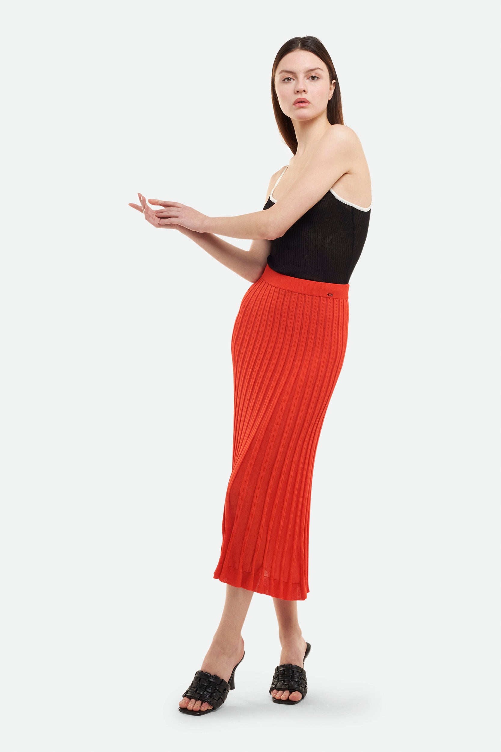 Elisabetta Franchi Red Skirt