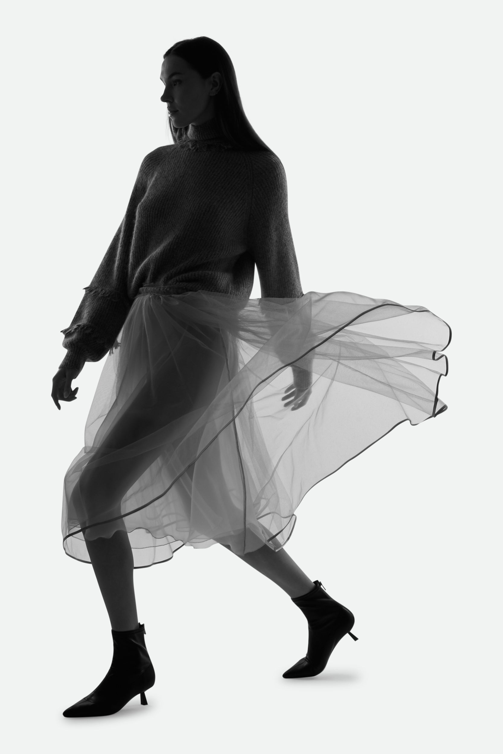 Elisabetta Franchi Gonna in Tulle Rosa