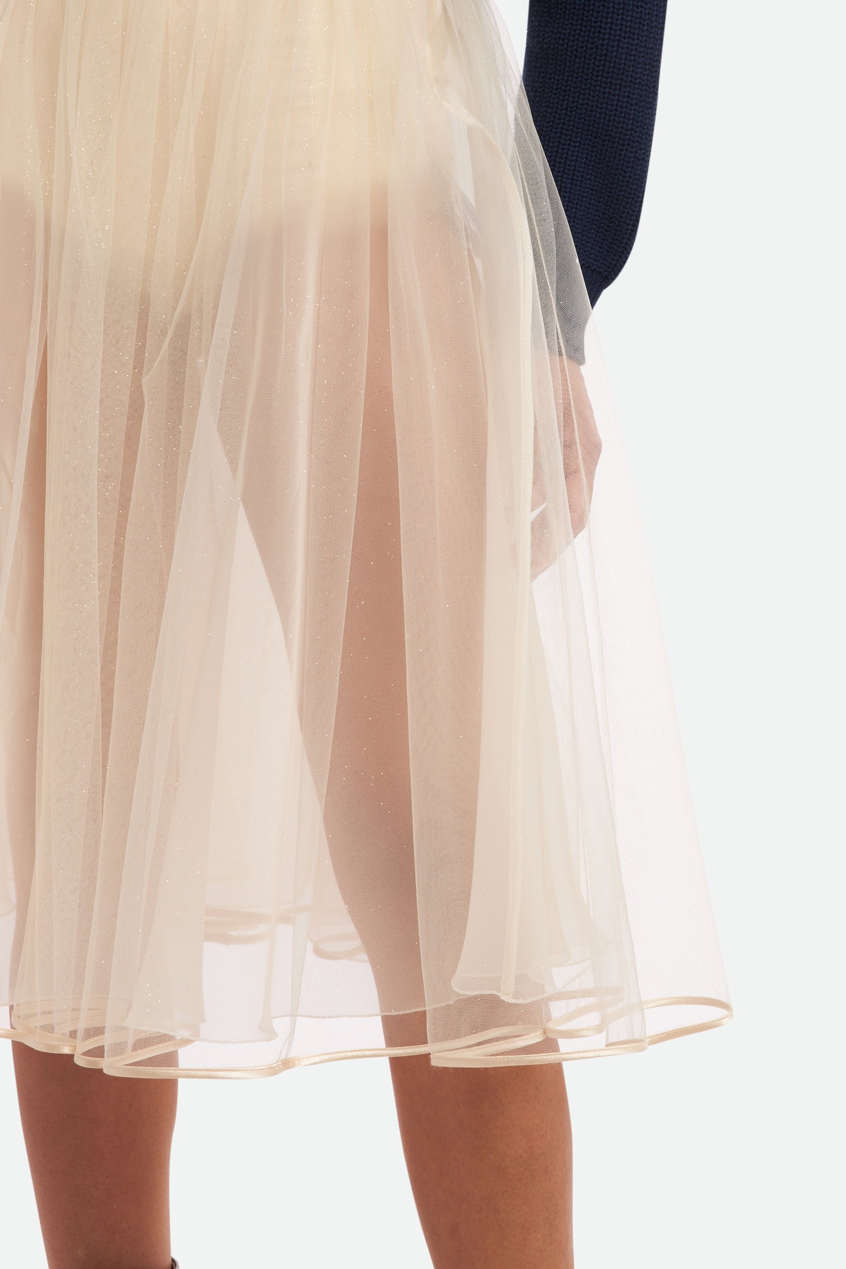 Elisabetta Franchi Gonna in Tulle Burro
