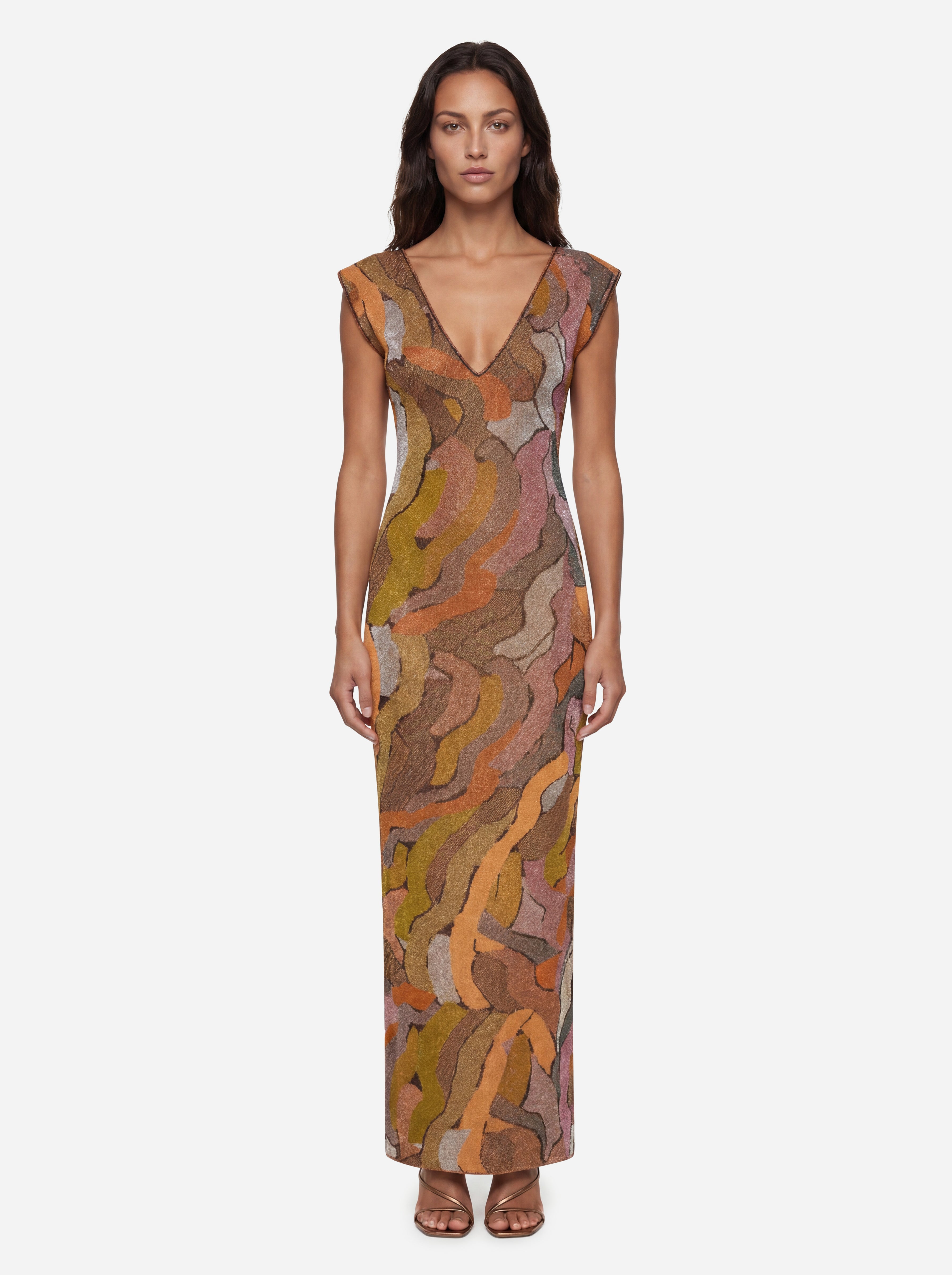 Circus Hotel Multicolored Patterned Dress