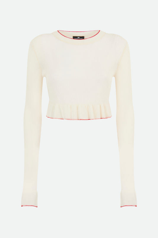 Elisabetta Franchi Maglia Beige