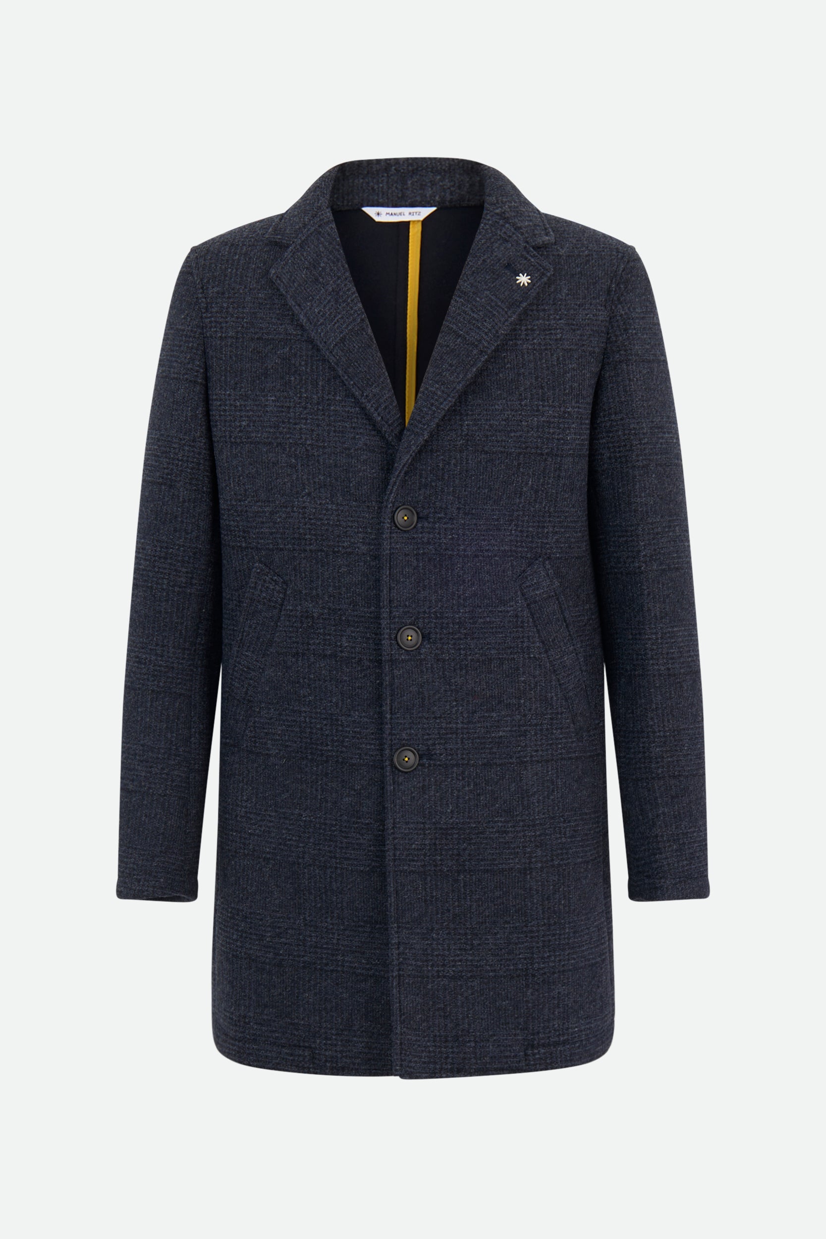 Manuel Ritz Blue Wool Blend Coat