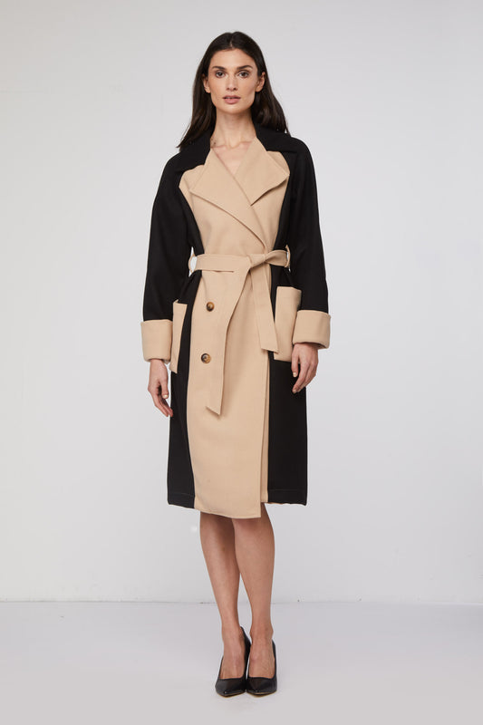 MANGANO Cappotto "Jenny" Bicolore