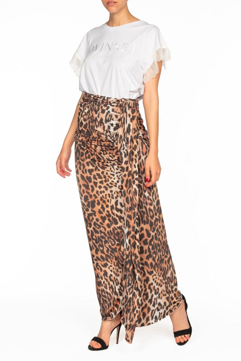 ALESSANDRA GALLO Gonna Lunga Animalier