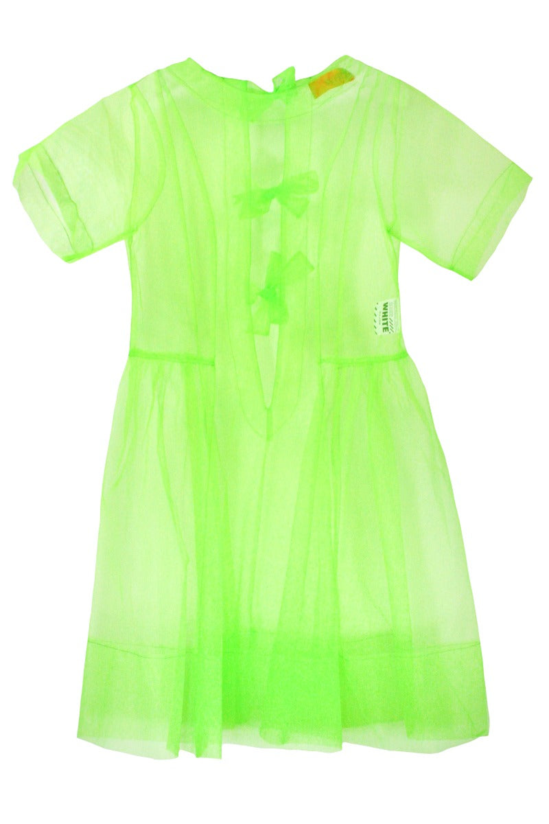 Fluo White Tulle Dress