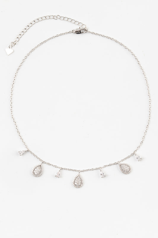 White Dew Drops Necklace