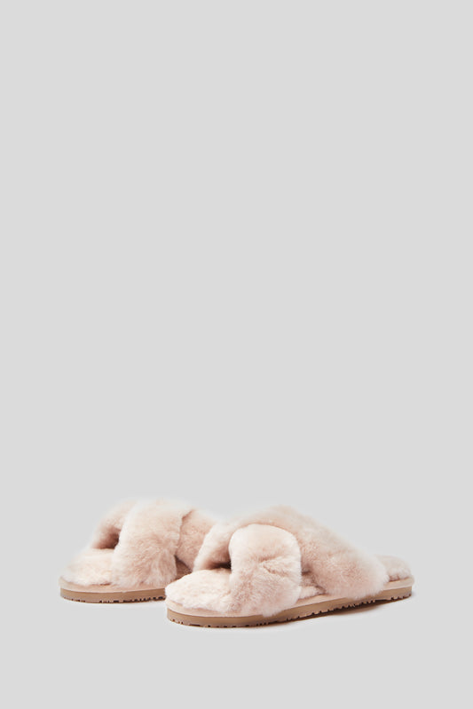 MOU Slipper in Pink Sheepskin