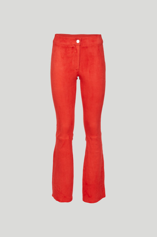 ARMA Red Ivy Flare Trousers