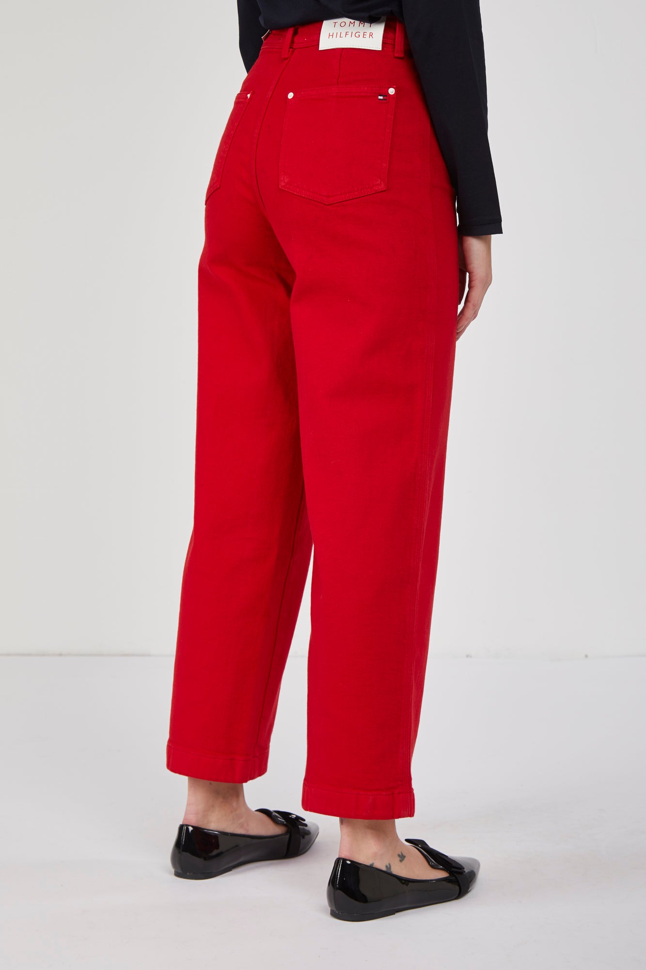 TOMMY HILFIGER Jeans Wide Leg Rosso